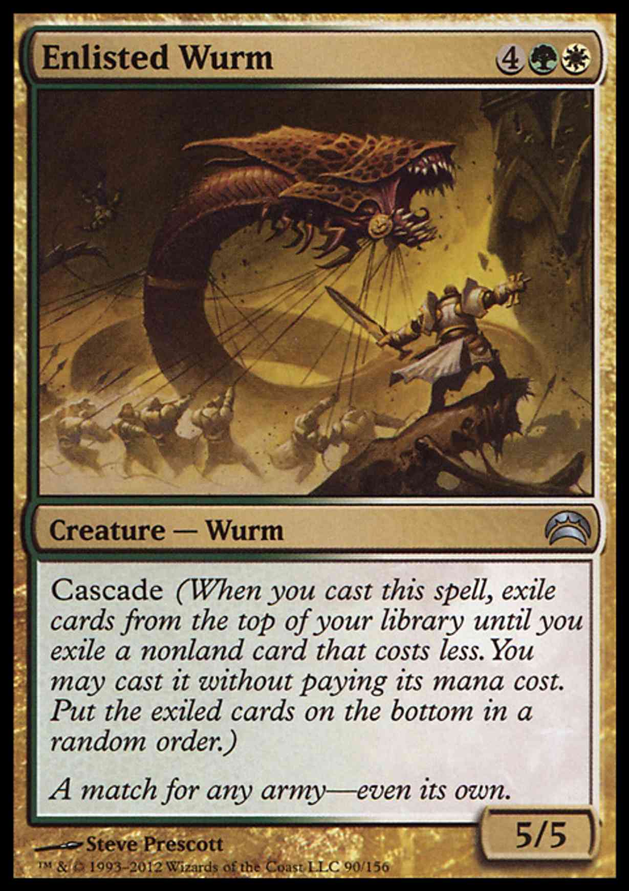 Enlisted Wurm magic card front