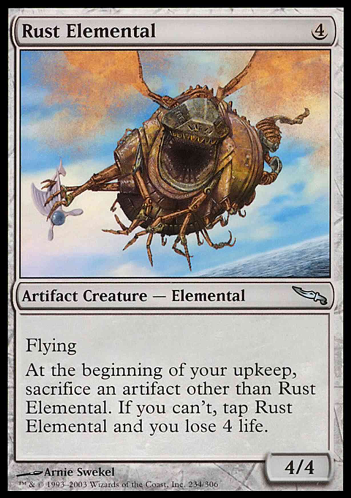 Rust Elemental magic card front