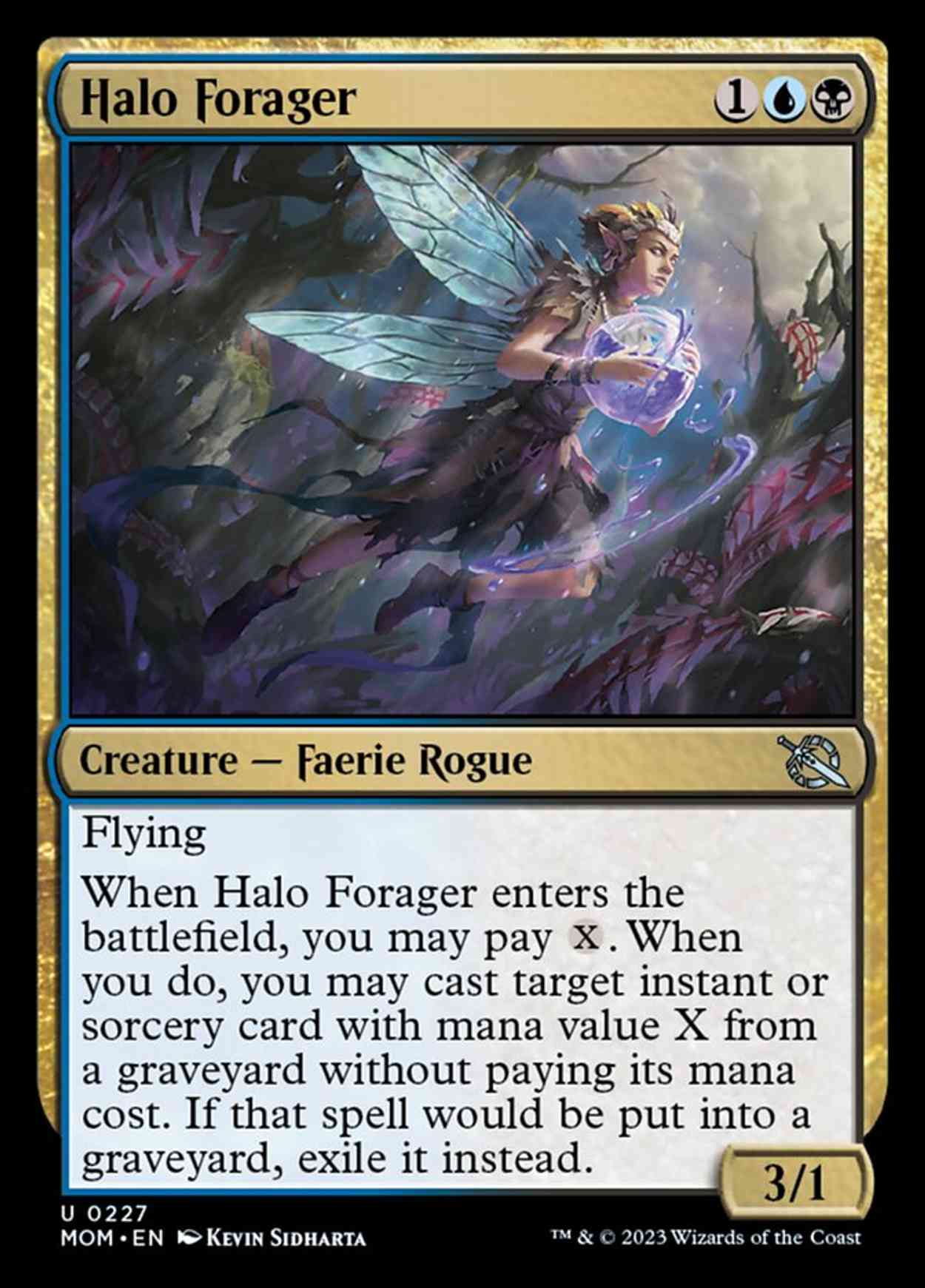Halo Forager magic card front