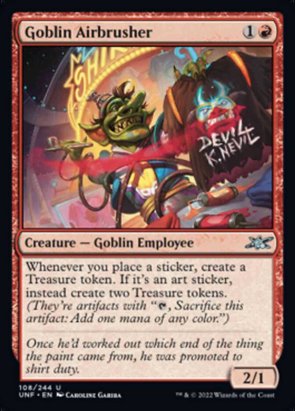 Goblin Airbrusher magic card front