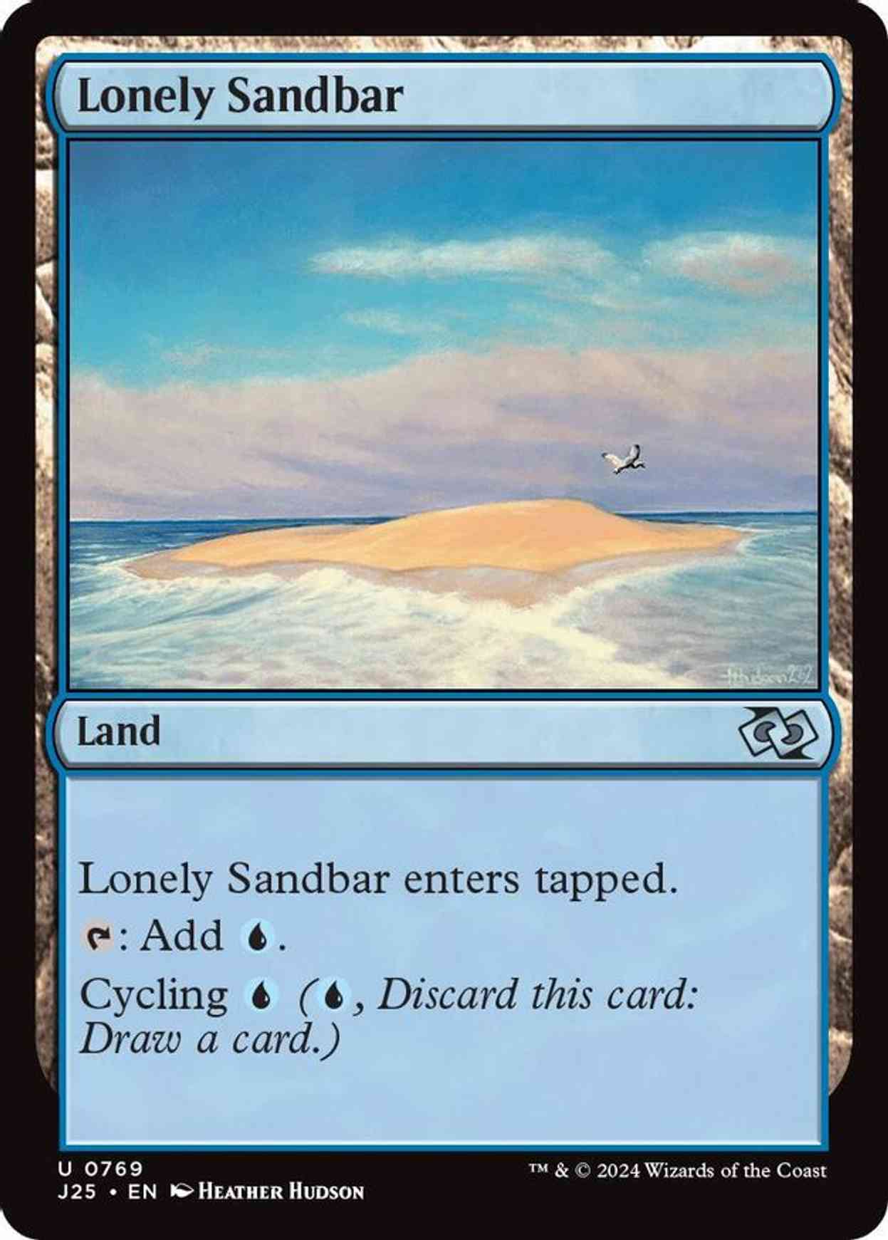 Lonely Sandbar magic card front