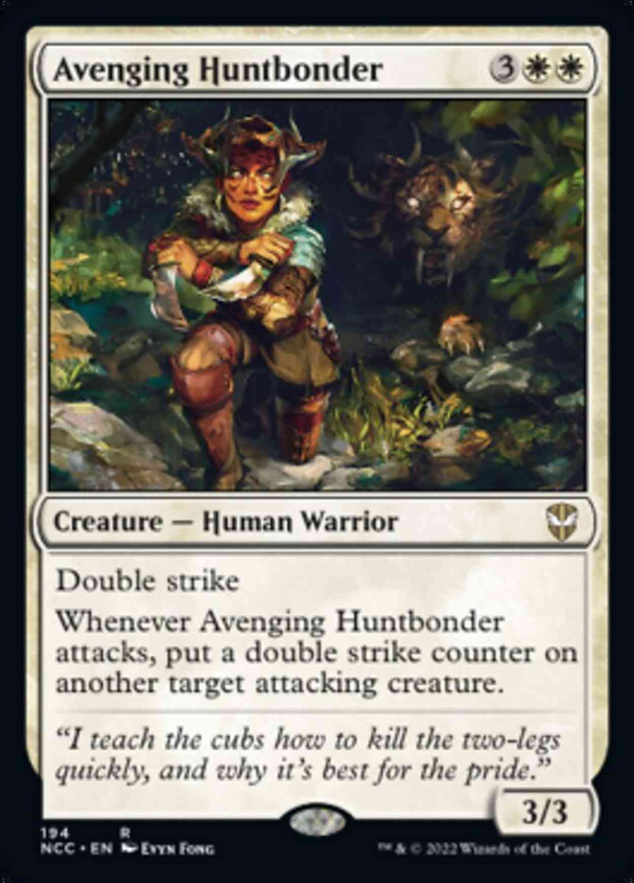 Avenging Huntbonder magic card front