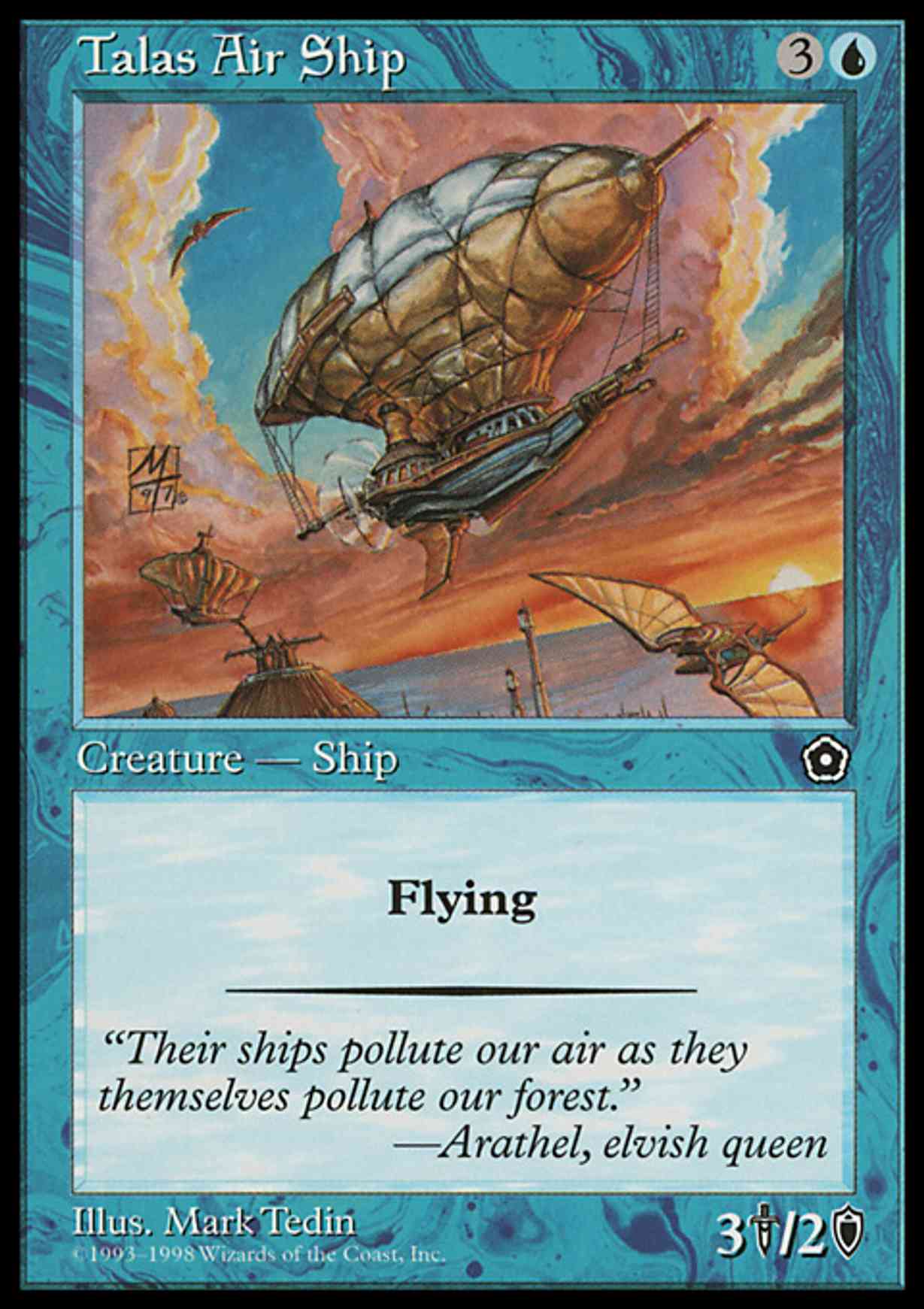 Talas Air Ship magic card front