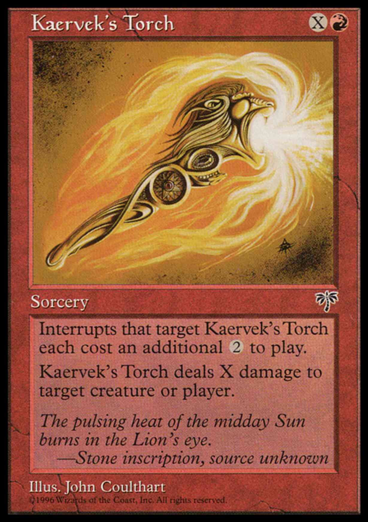 Kaervek's Torch magic card front