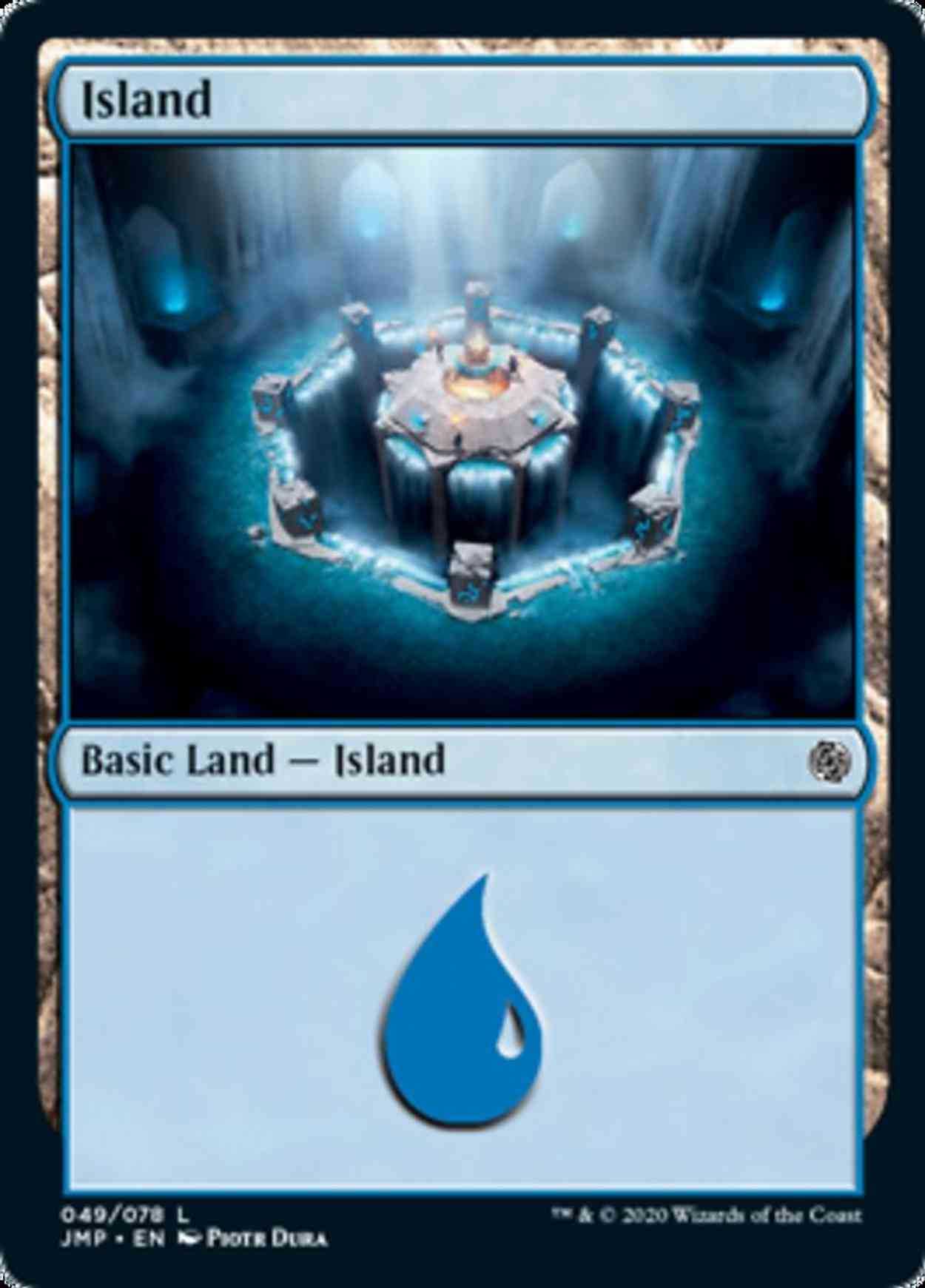 Island (49) magic card front