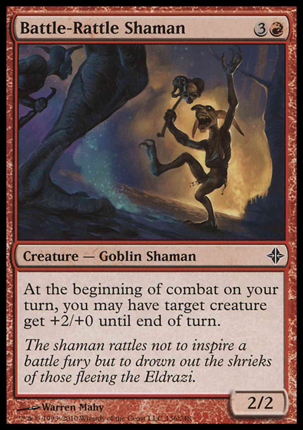 Battle-Rattle Shaman magic card front
