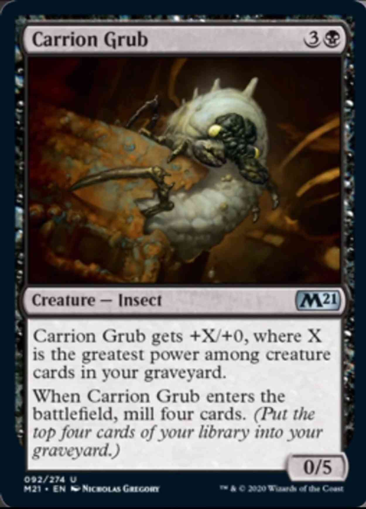 Carrion Grub magic card front