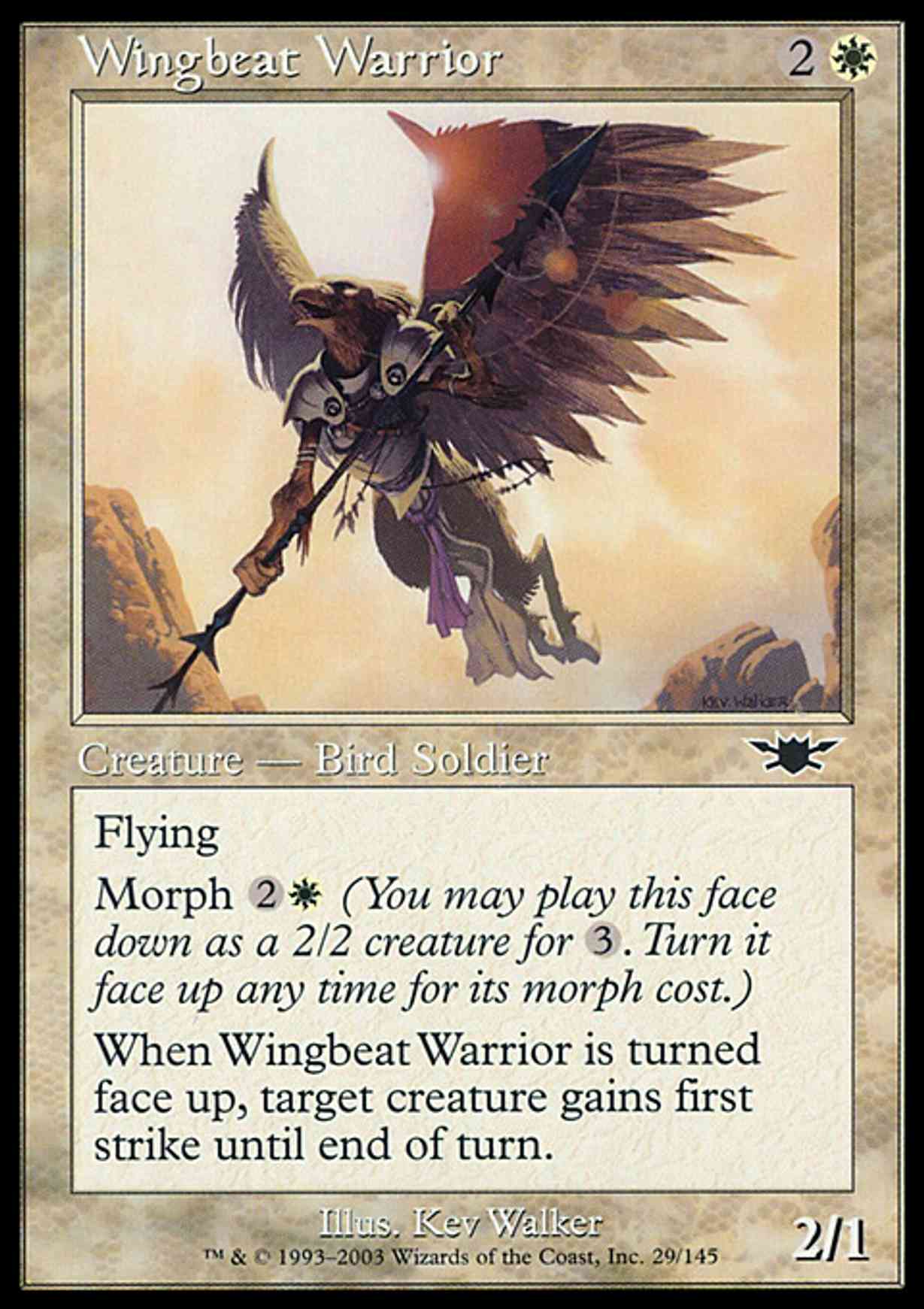 Wingbeat Warrior magic card front