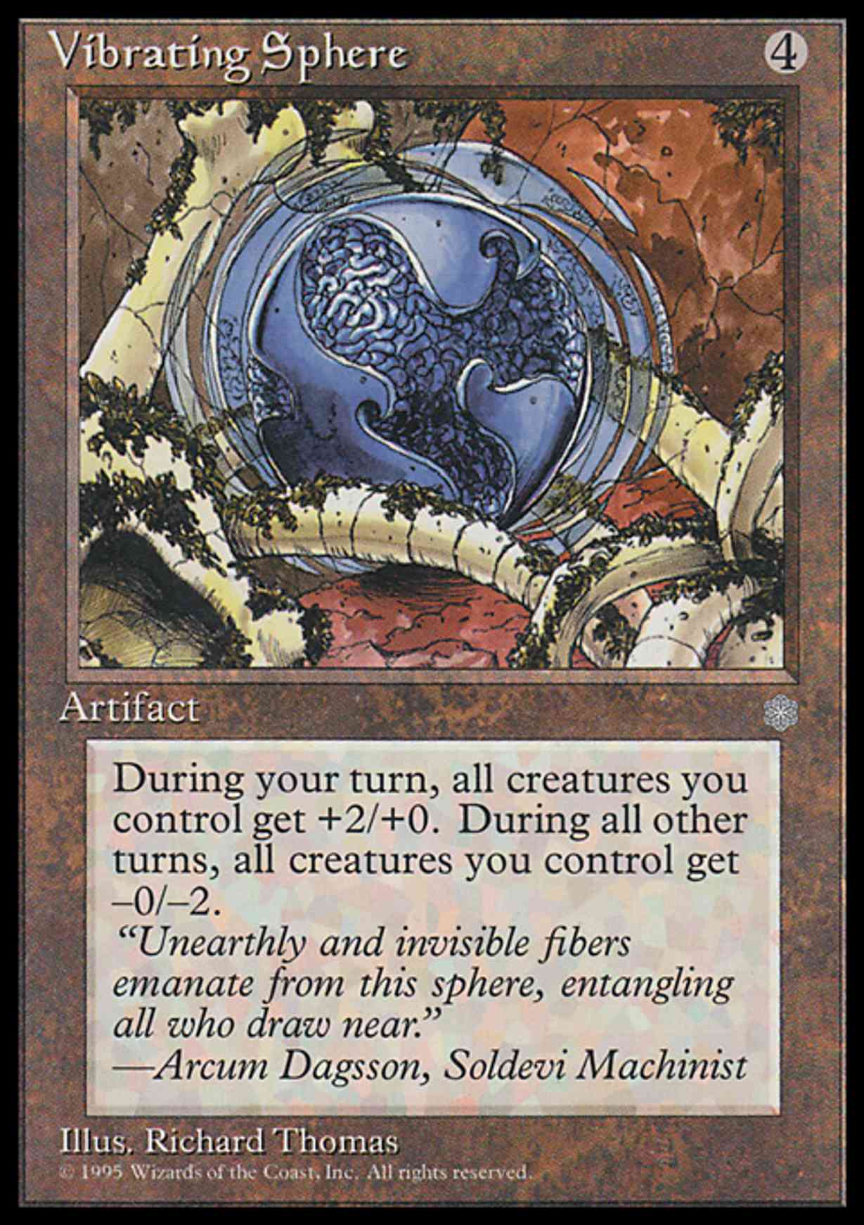 Vibrating Sphere magic card front