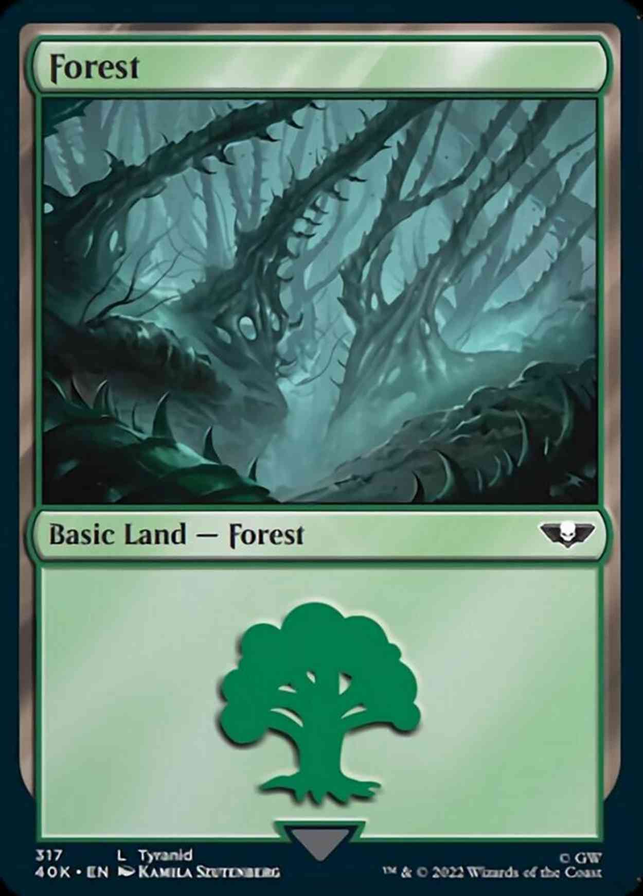 Forest (317) magic card front