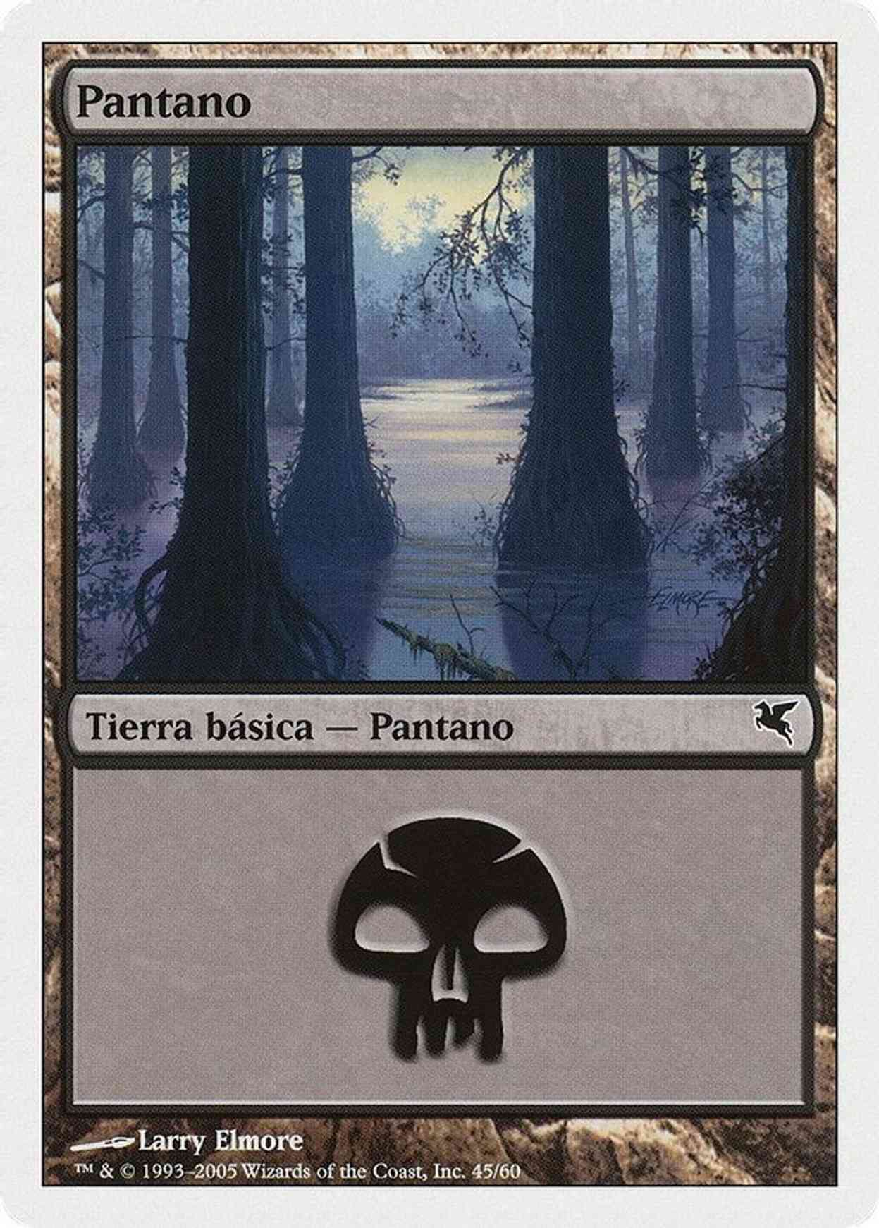 Swamp (Spanish) - "Pantano" (A45) magic card front