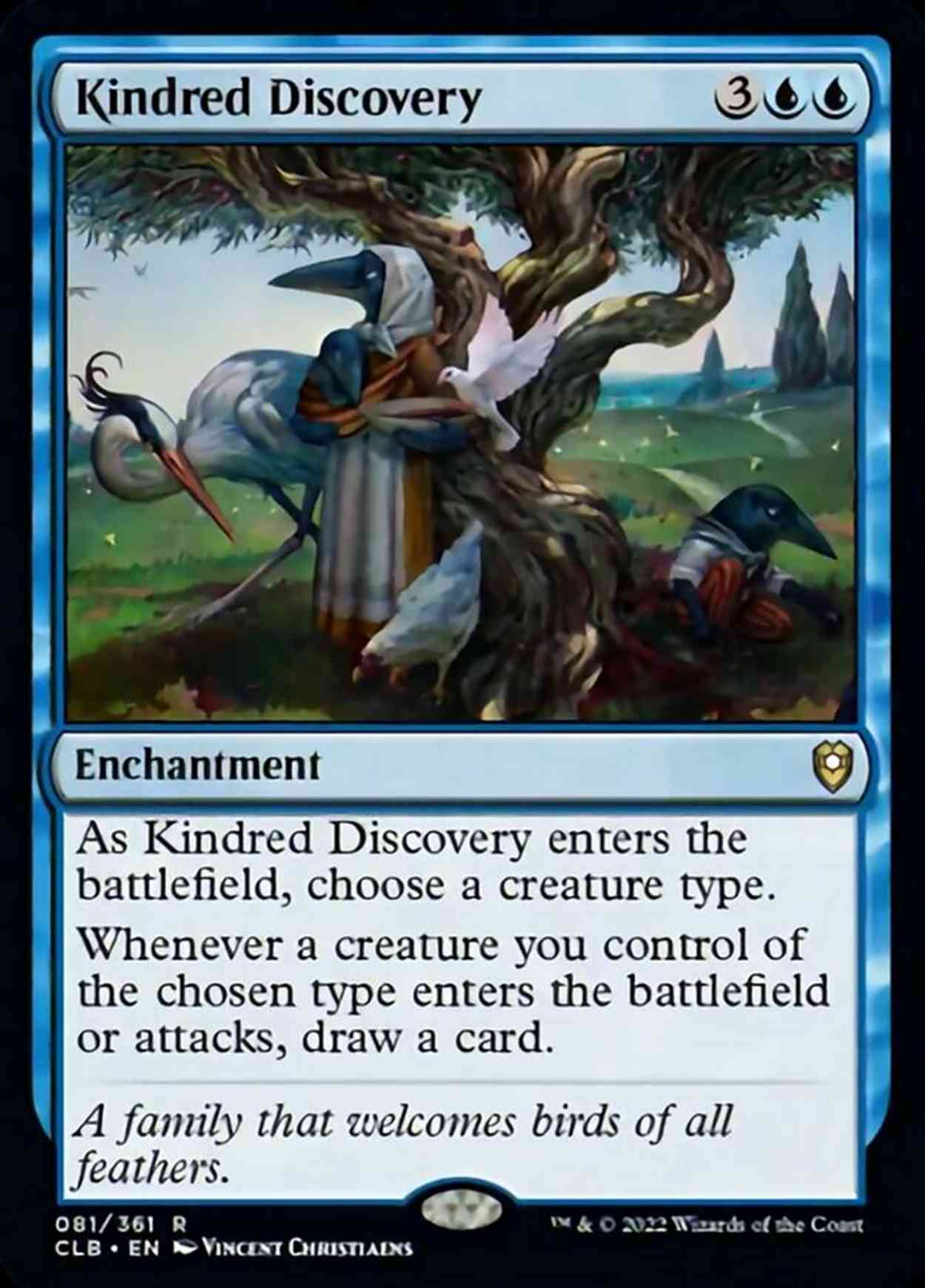Kindred Discovery magic card front