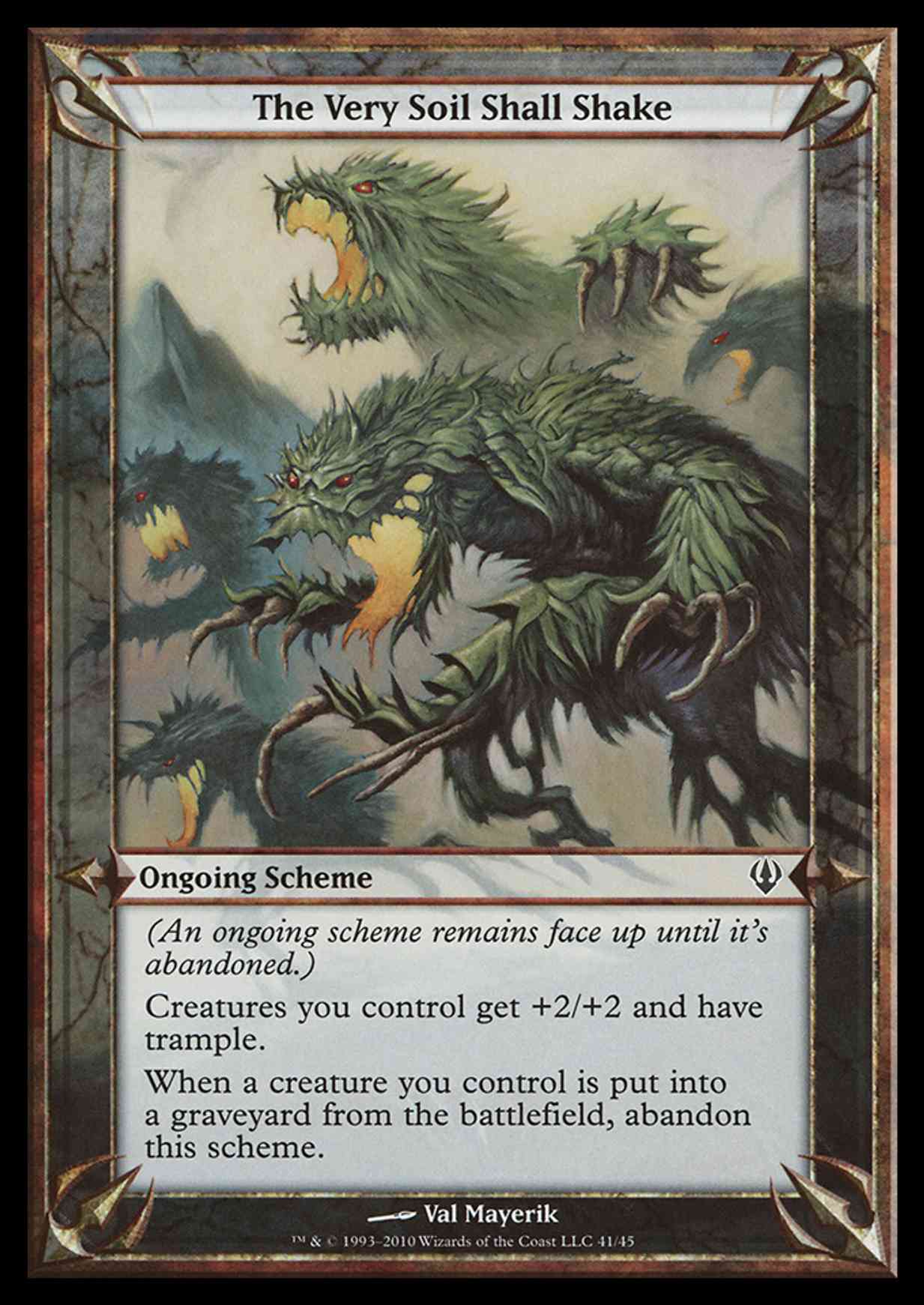 The Very Soil Shall Shake (Archenemy) magic card front