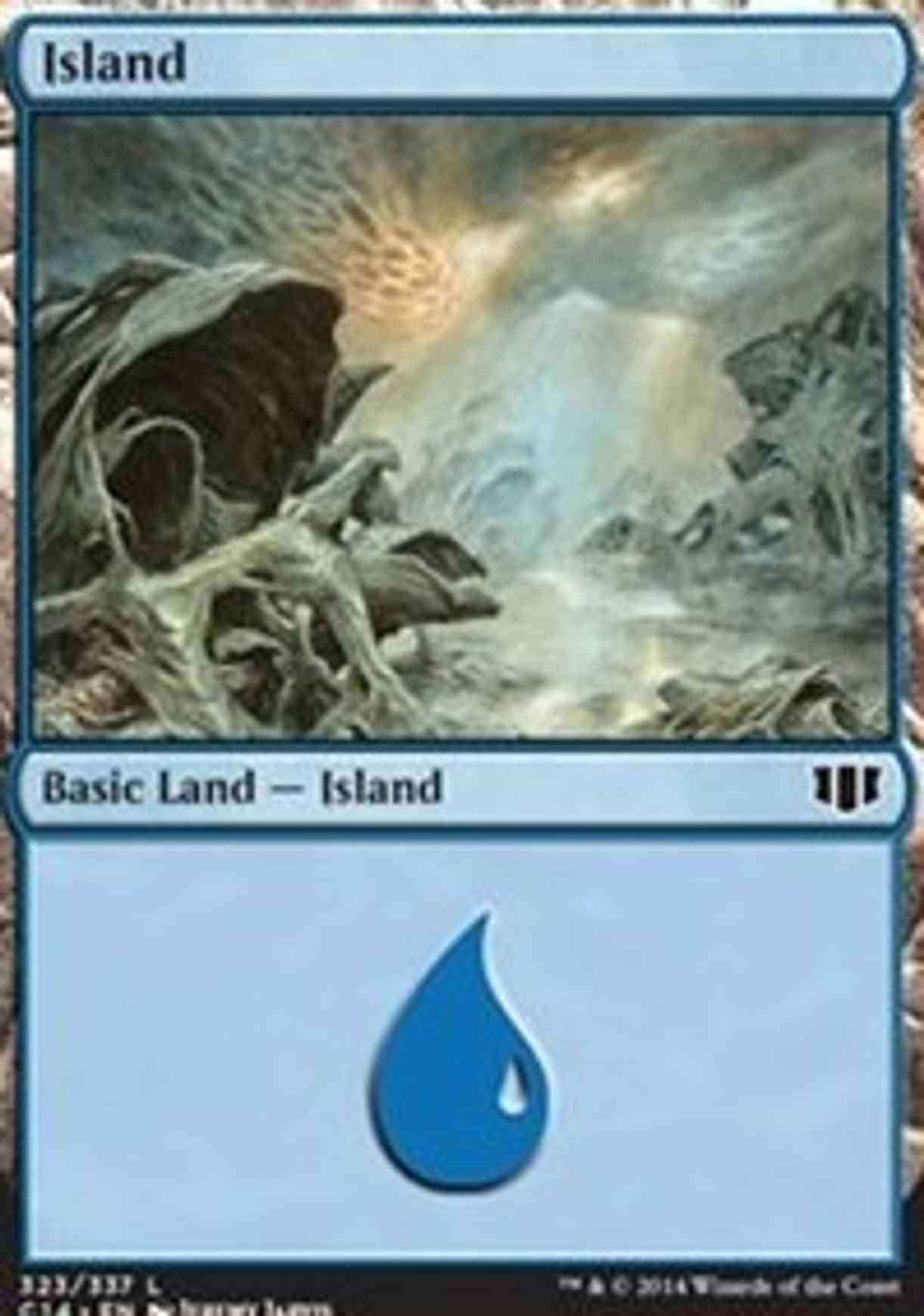 Island (323) magic card front