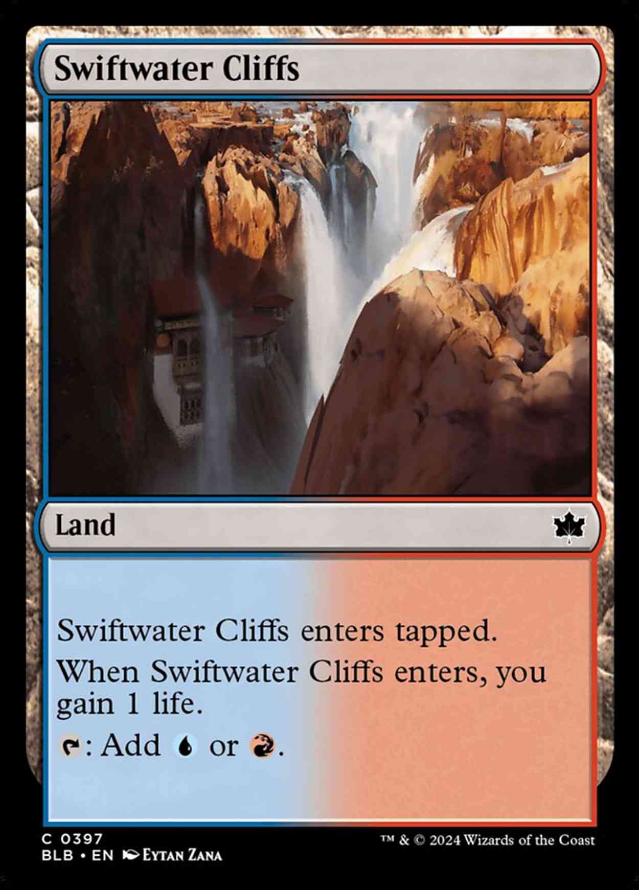 Swiftwater Cliffs magic card front