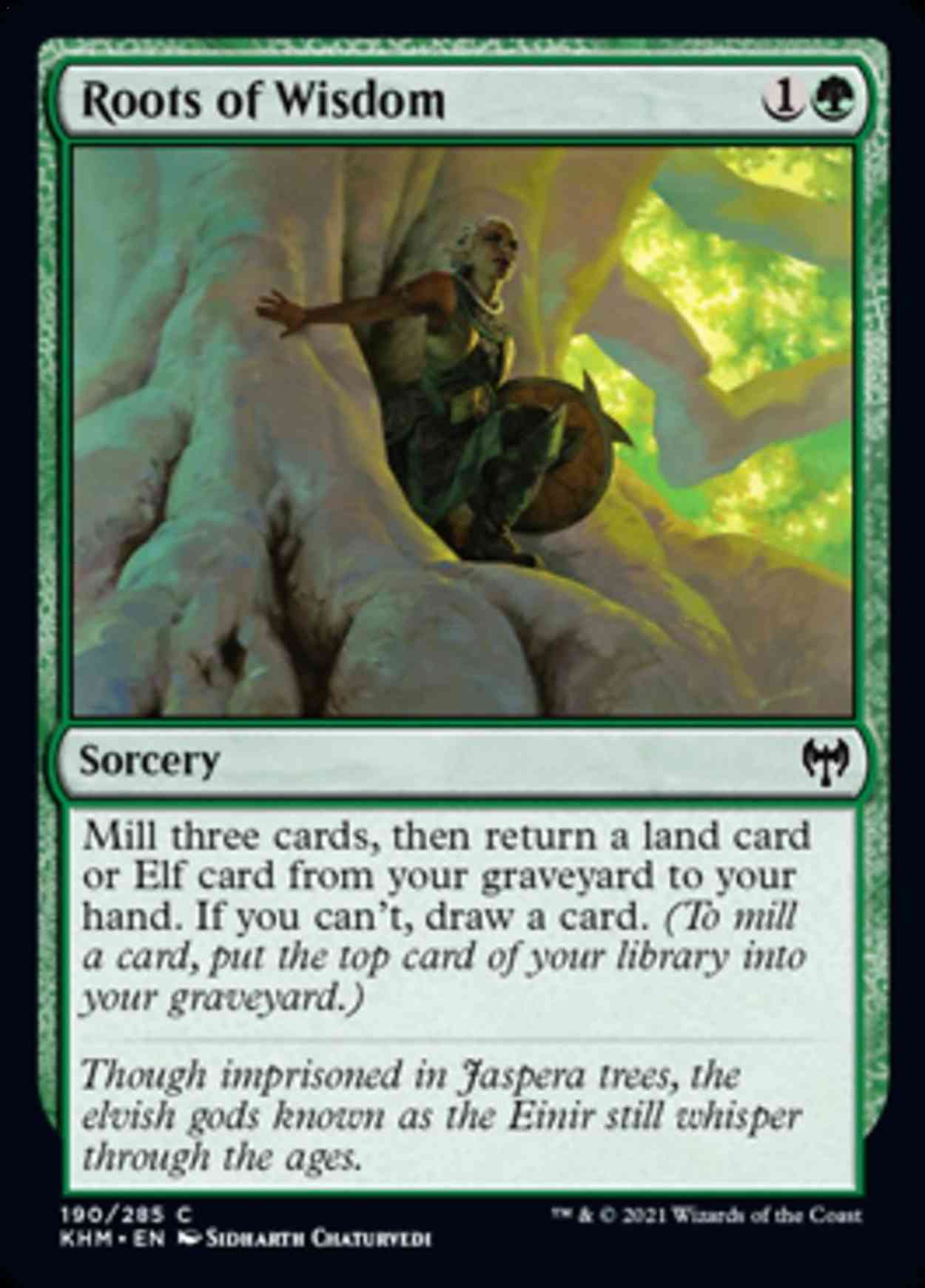 Roots of Wisdom magic card front