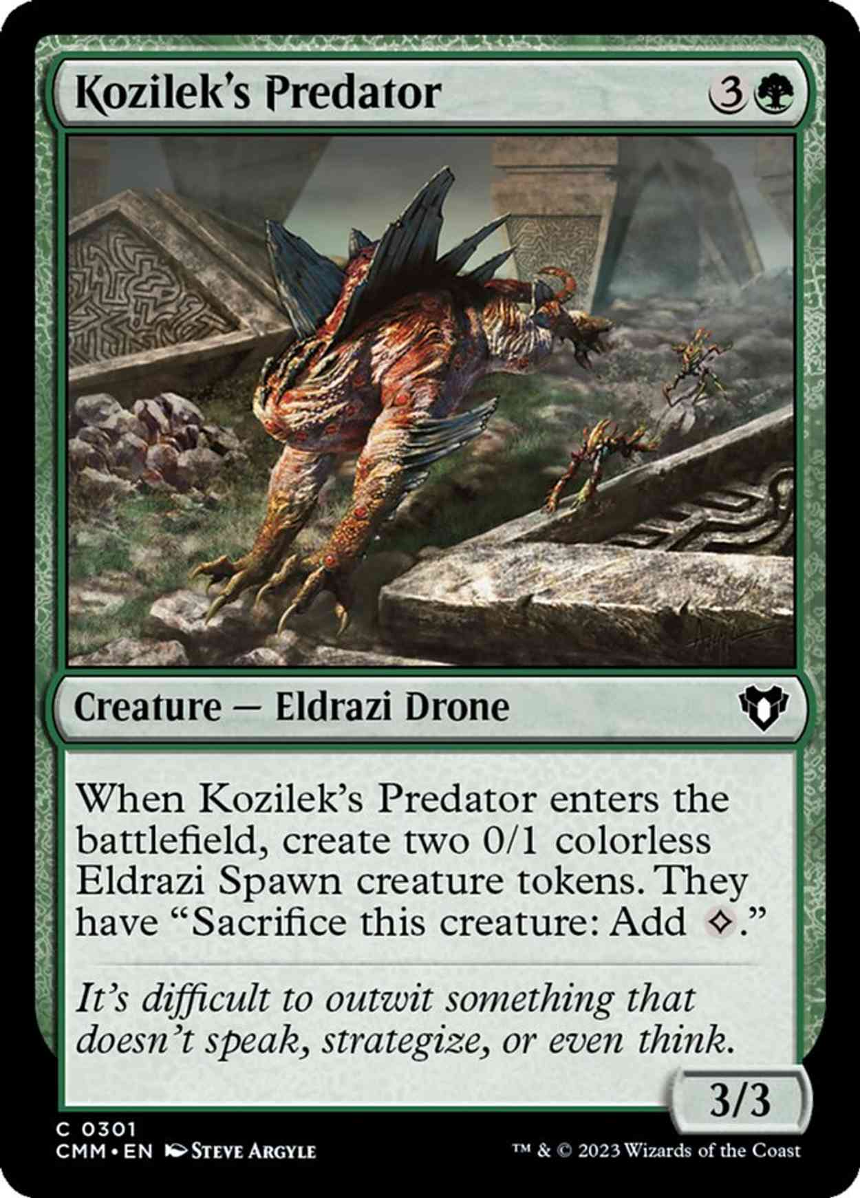 Kozilek's Predator magic card front