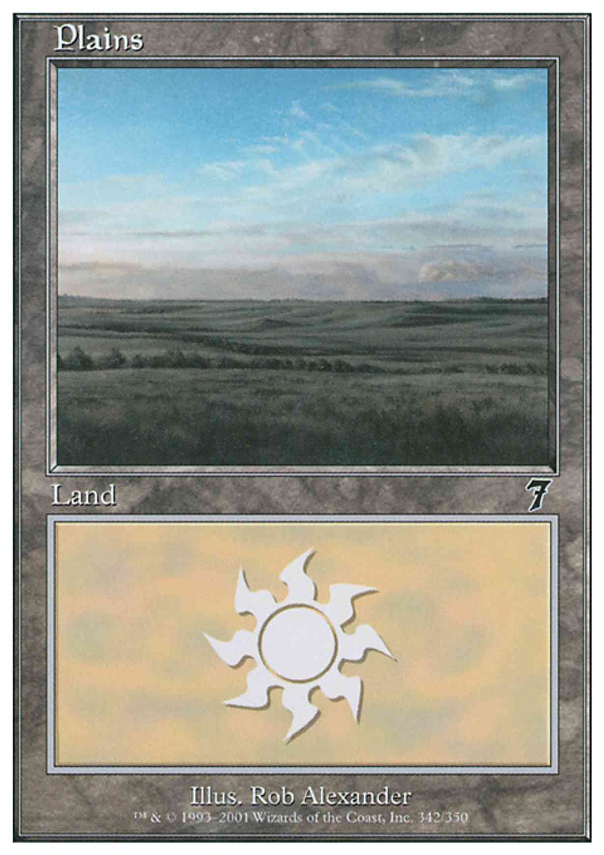 Plains (342) magic card front