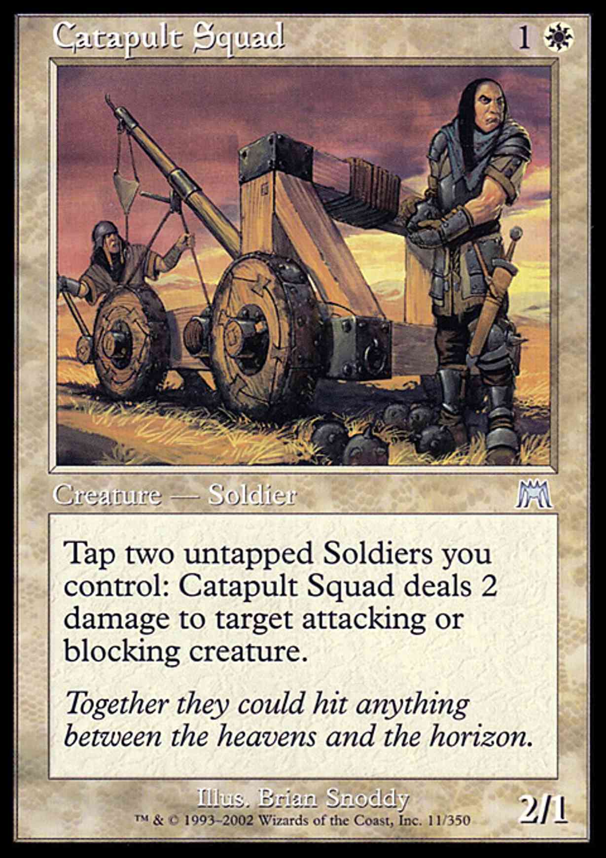 Catapult Squad magic card front