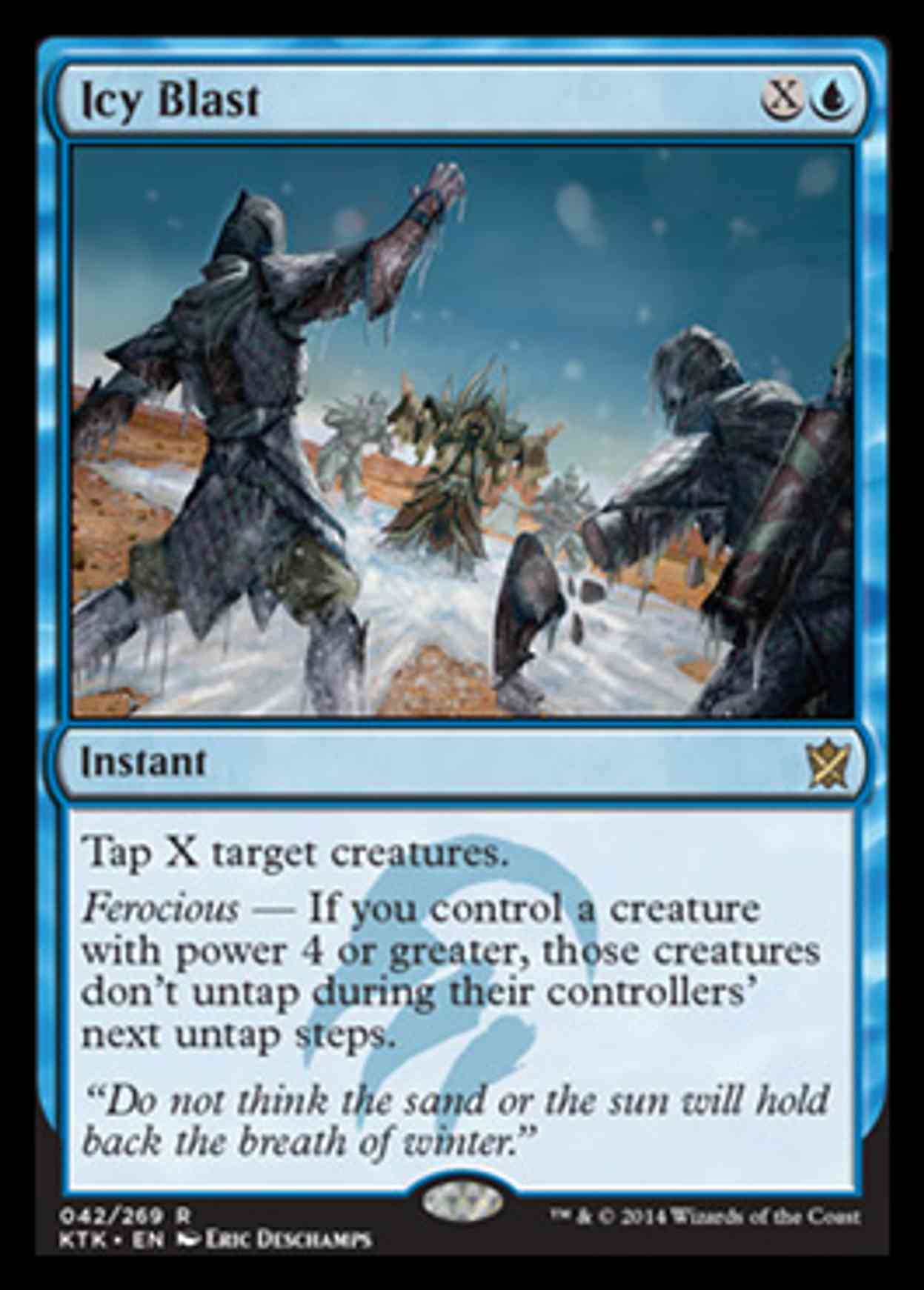 Icy Blast magic card front