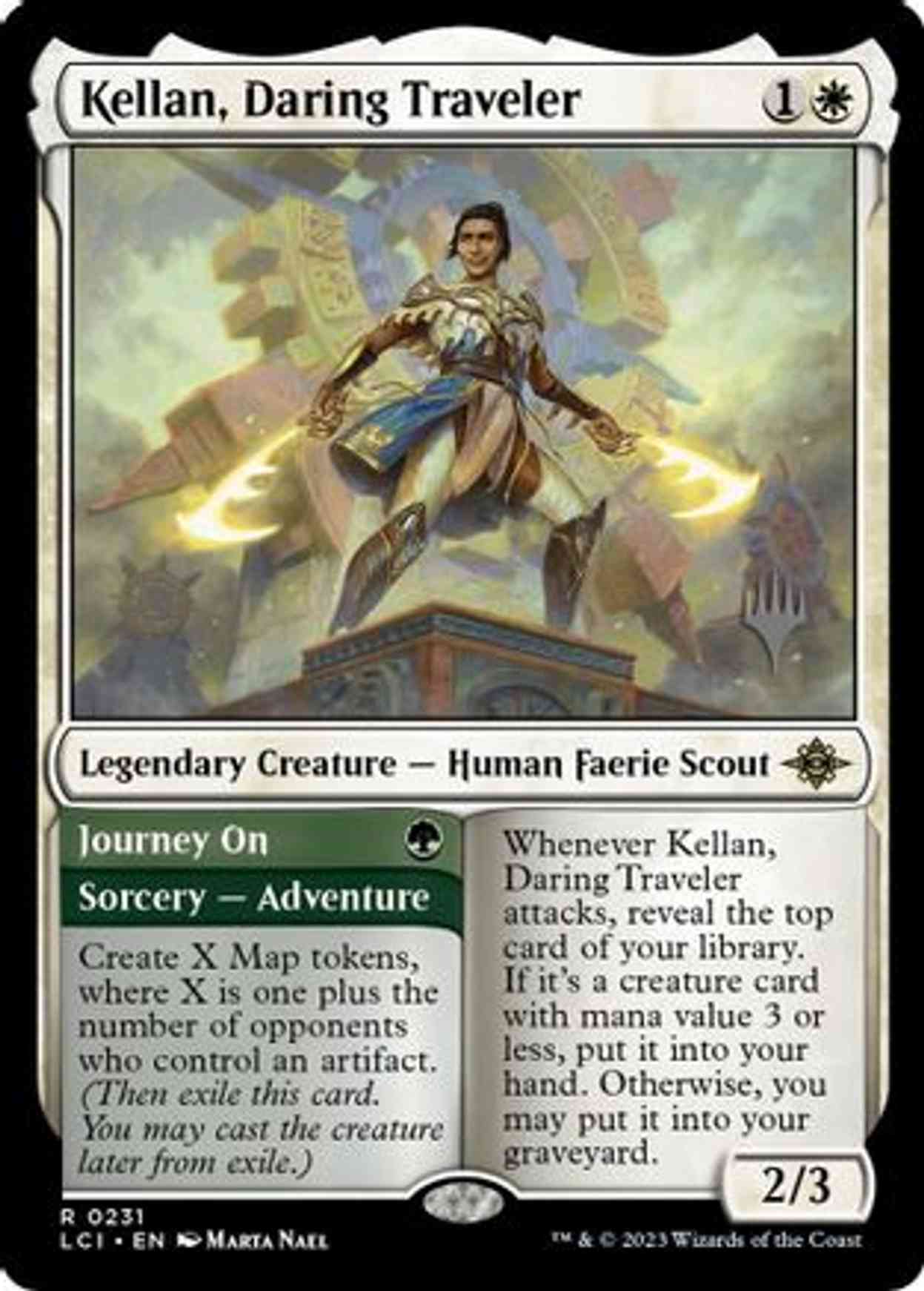 Kellan, Daring Traveler magic card front