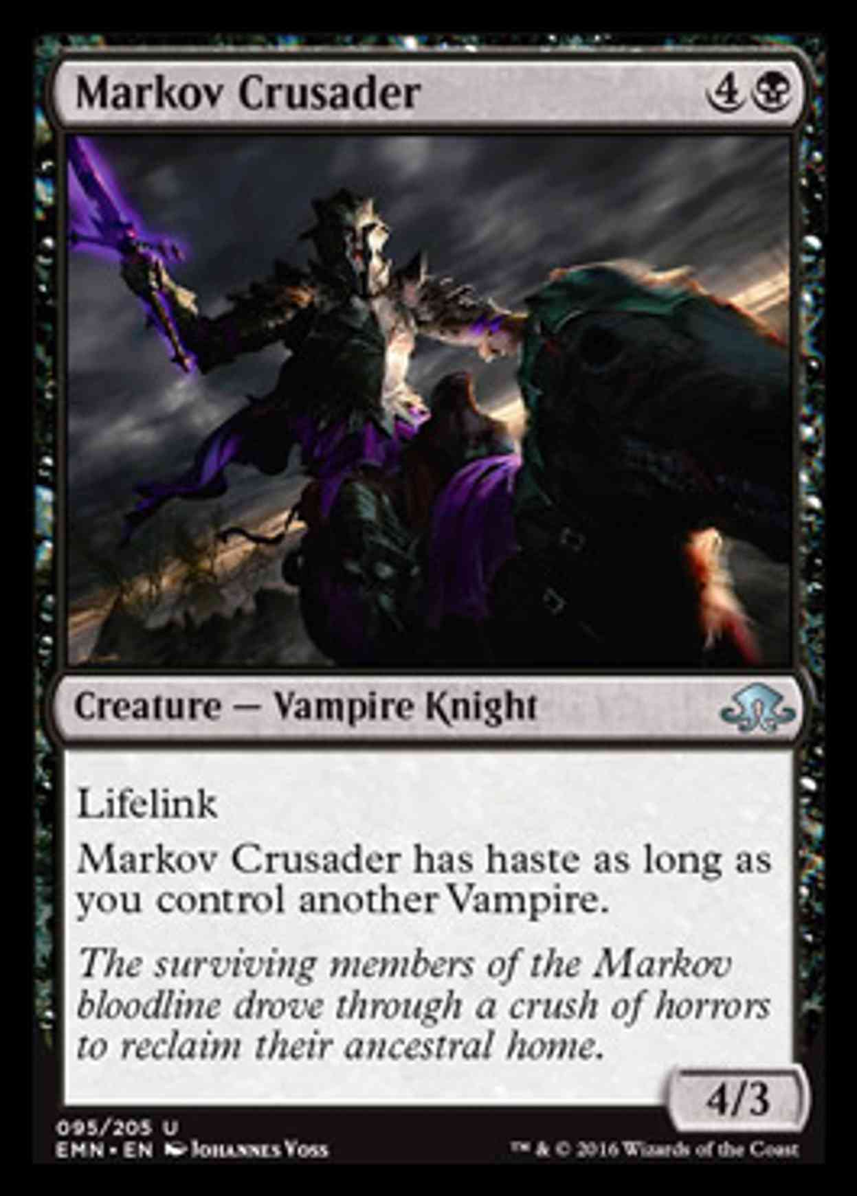 Markov Crusader magic card front