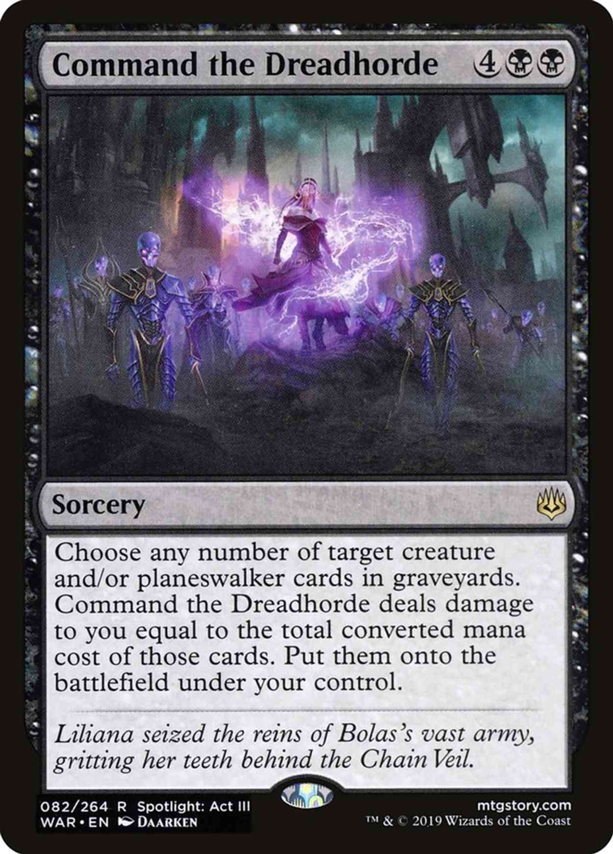 Command the Dreadhorde magic card front