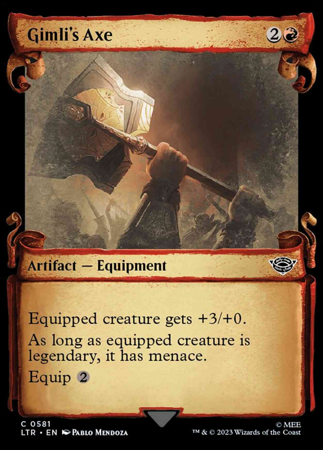 Gimli's Axe (Showcase Scrolls) magic card front