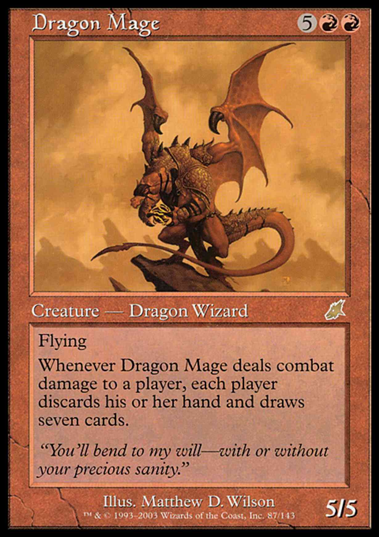 Dragon Mage magic card front
