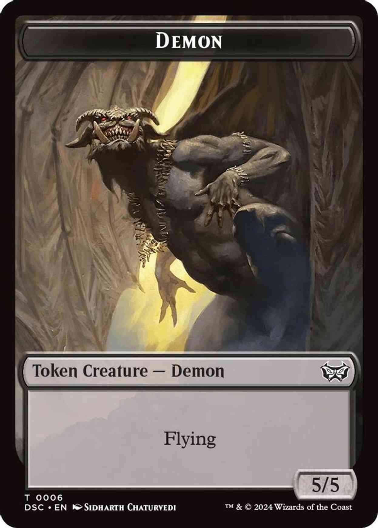 Demon // Bird Double-Sided Token magic card front