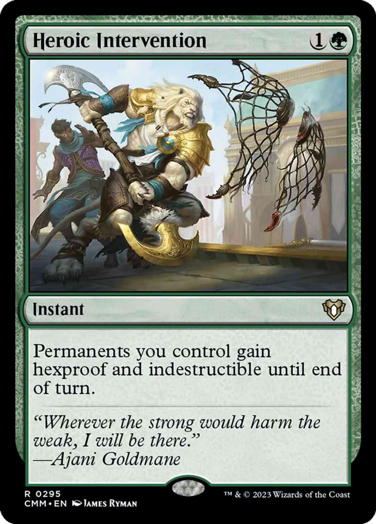 Heroic Intervention magic card front