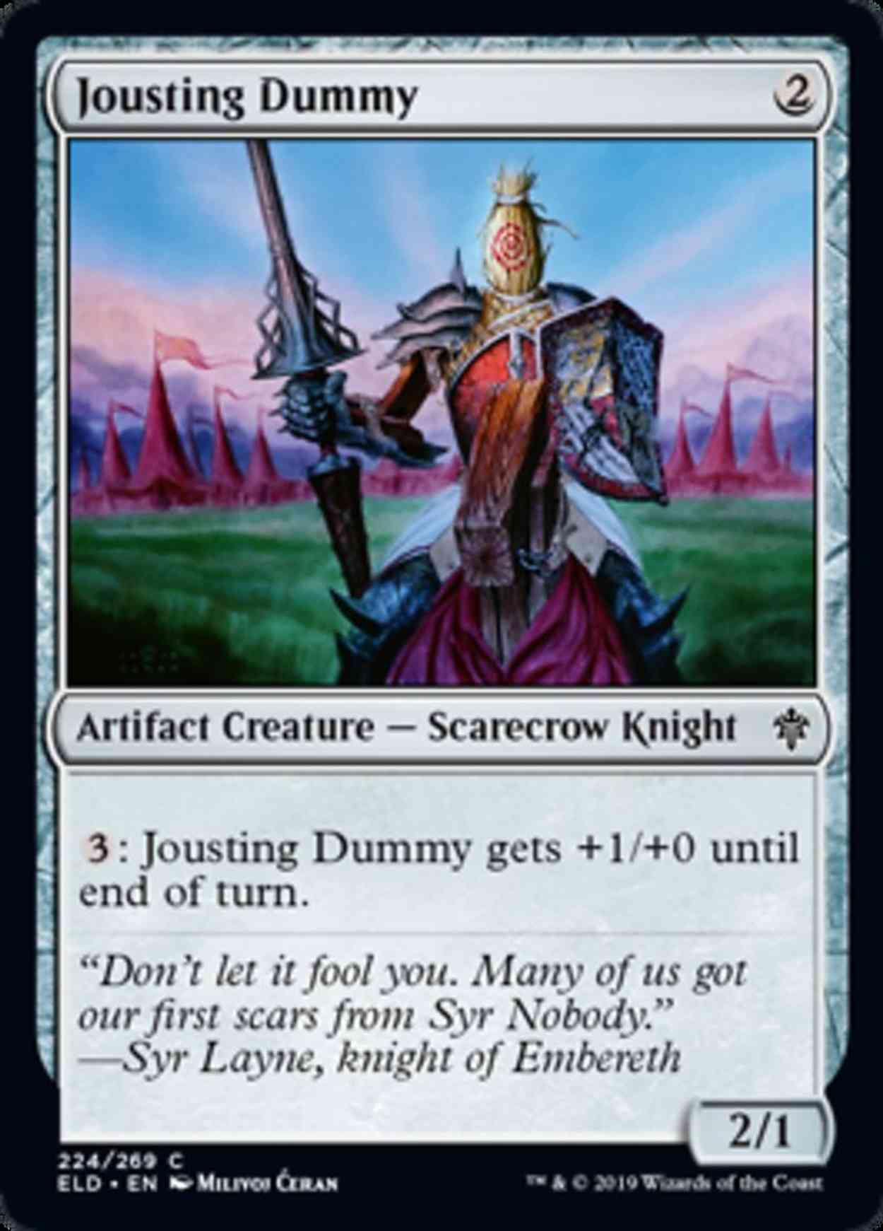 Jousting Dummy magic card front