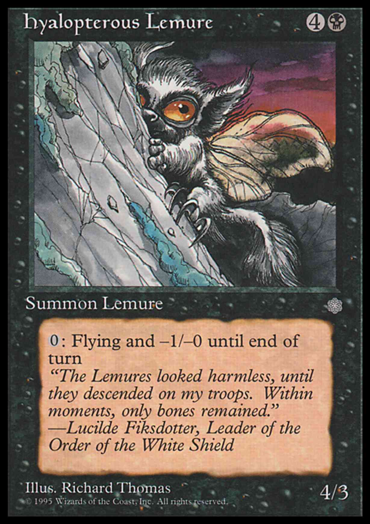 Hyalopterous Lemure magic card front
