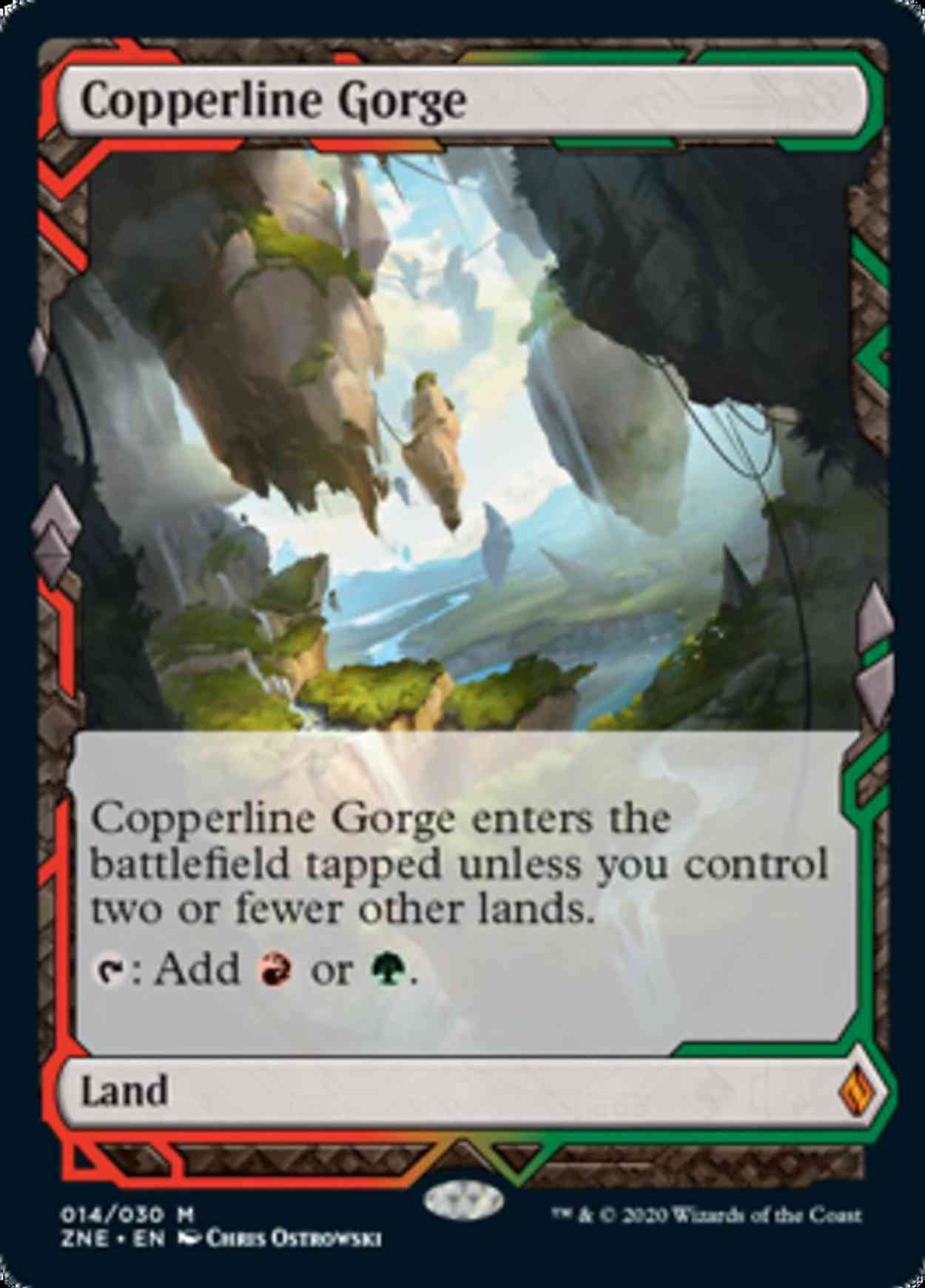 Copperline Gorge magic card front