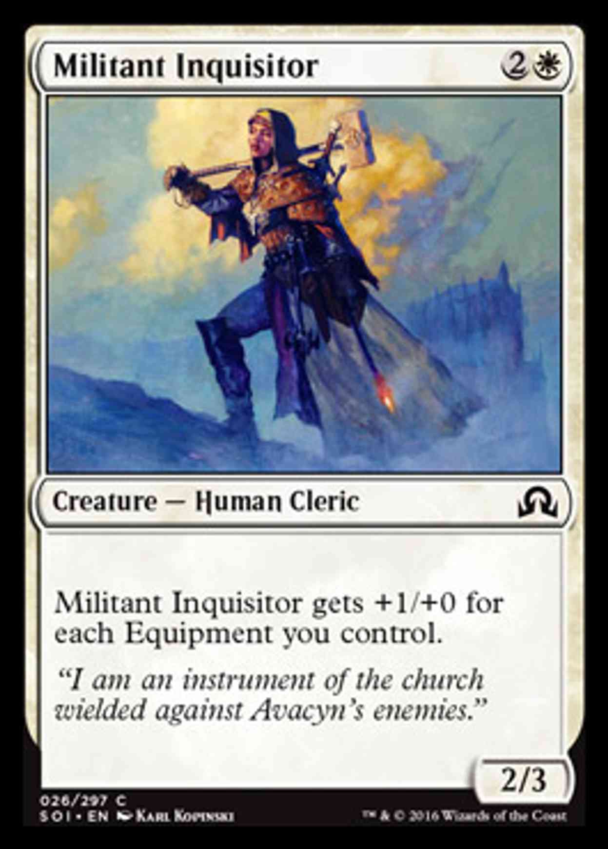 Militant Inquisitor magic card front