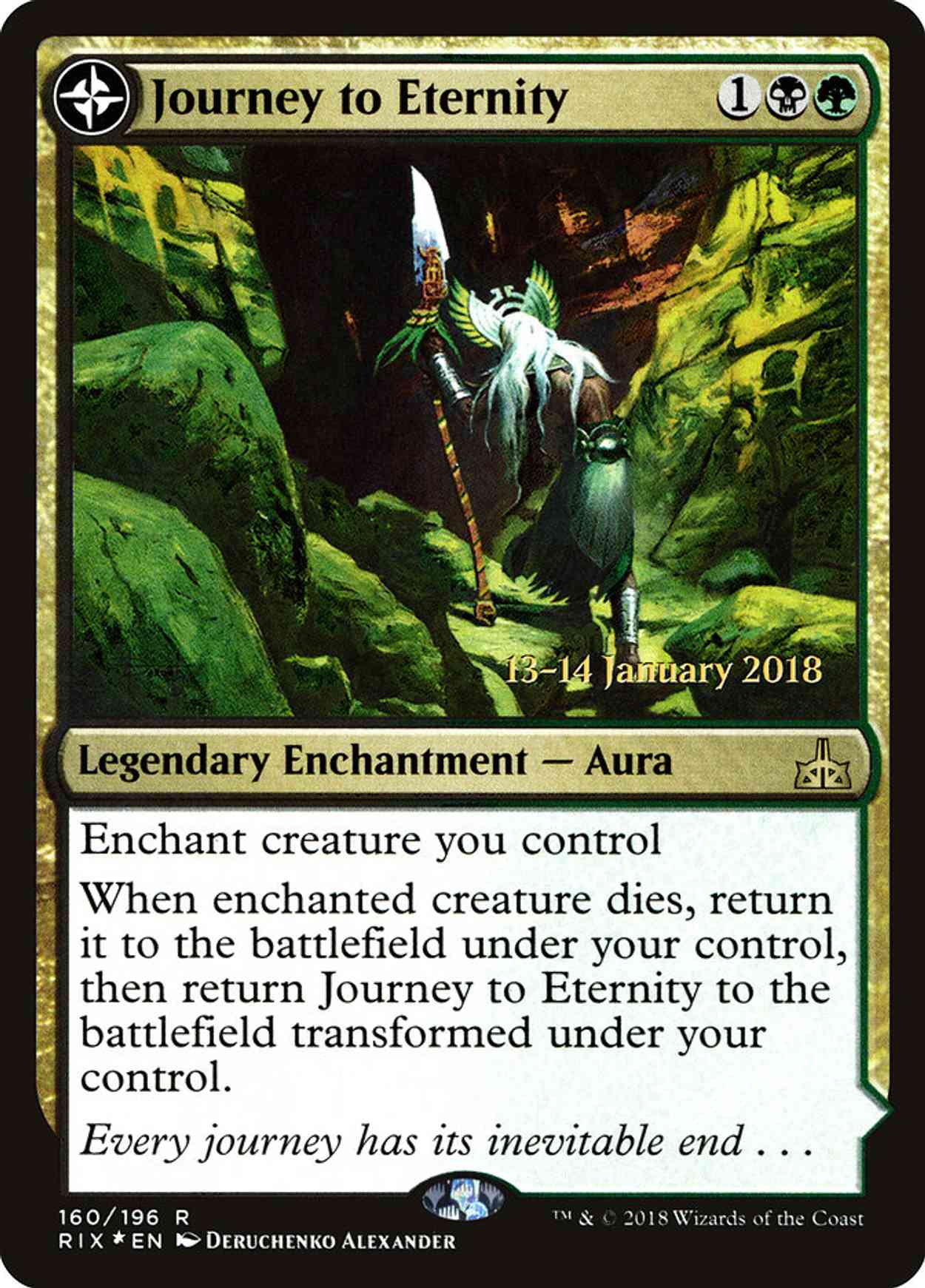 Journey to Eternity magic card front
