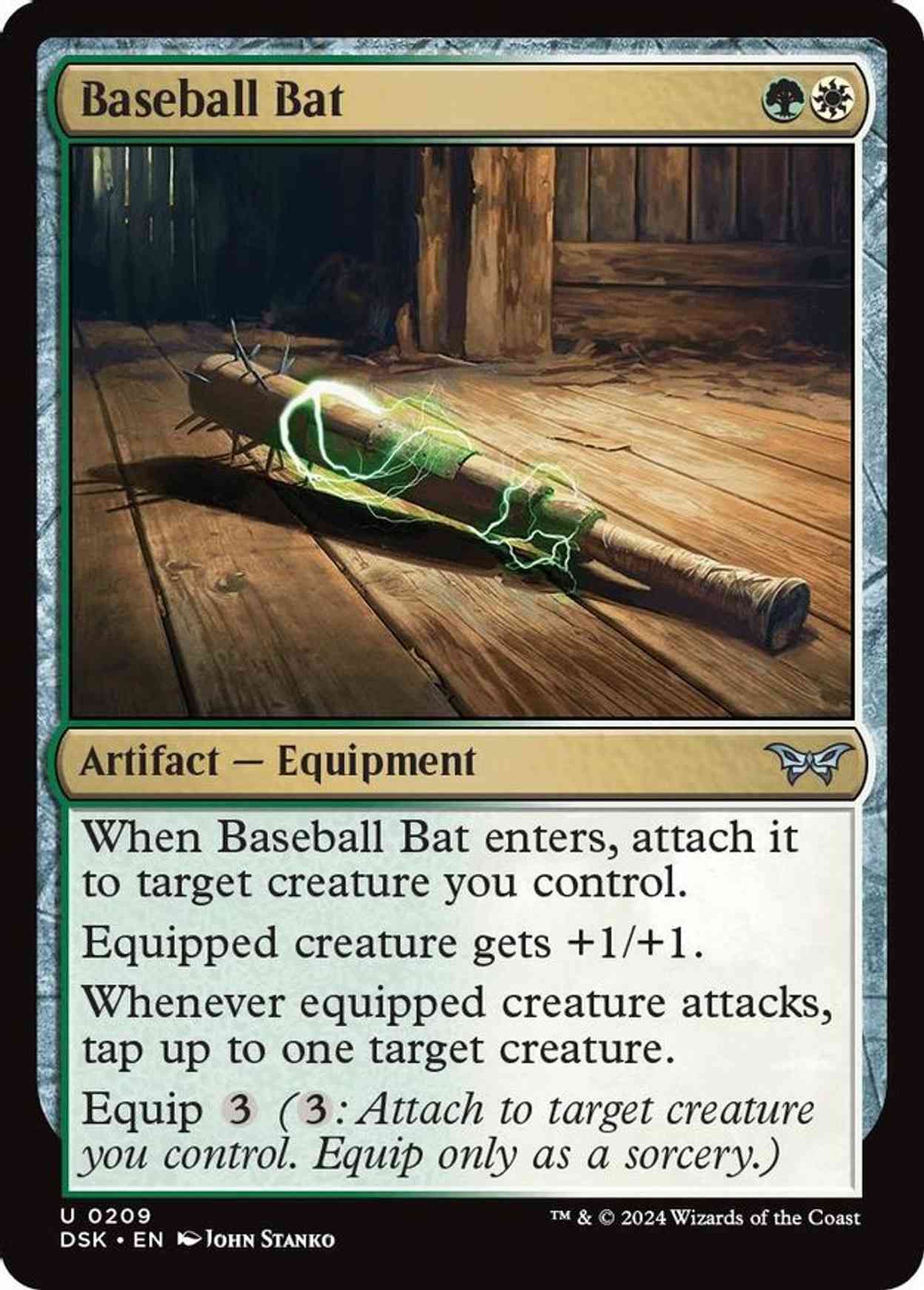 Baseball Bat magic card front