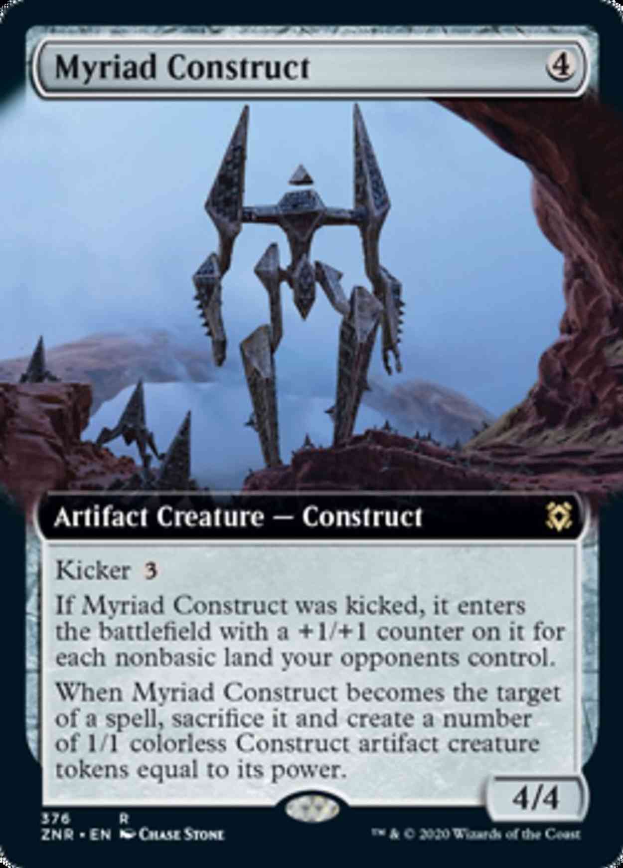 Myriad Construct (Extended Art) magic card front