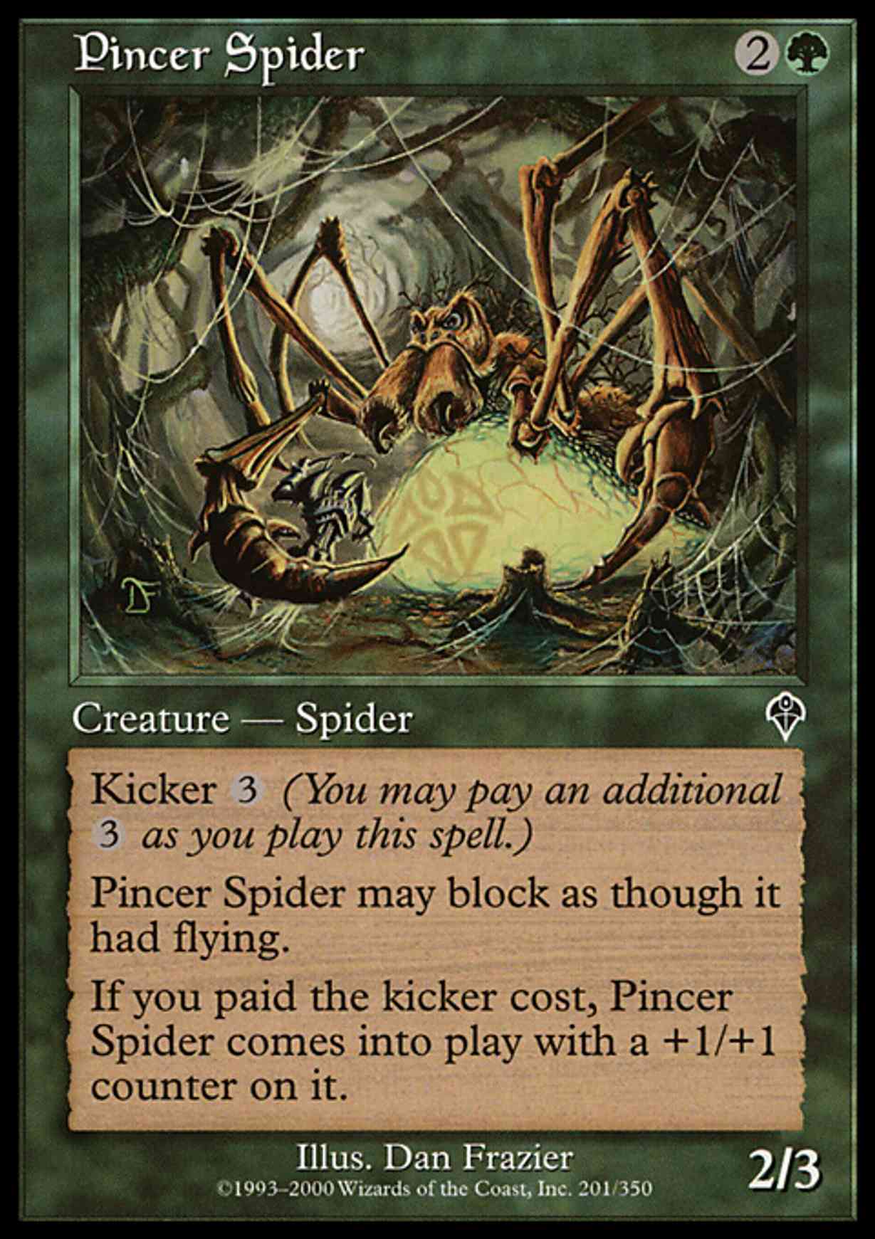 Pincer Spider magic card front