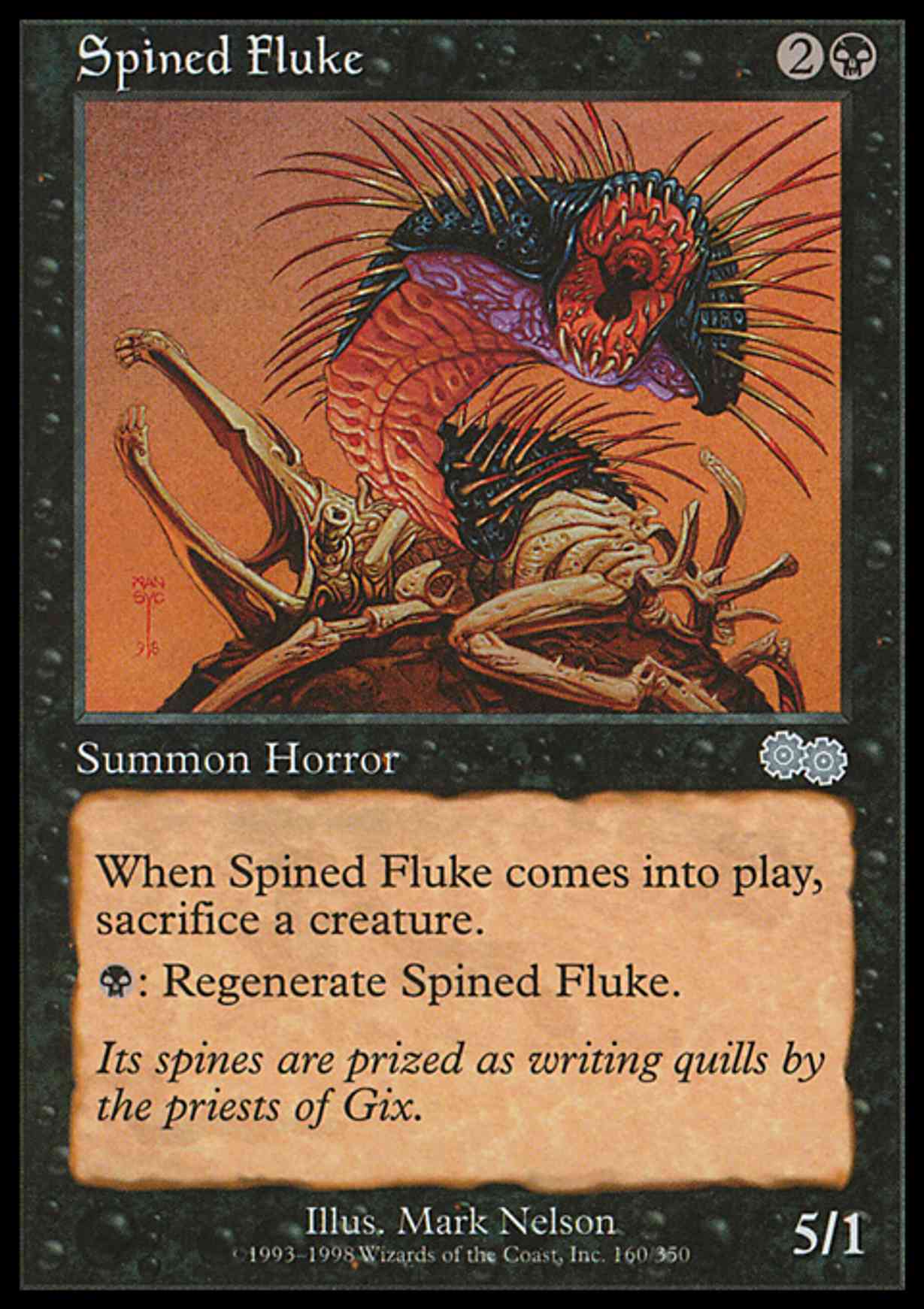 Spined Fluke magic card front