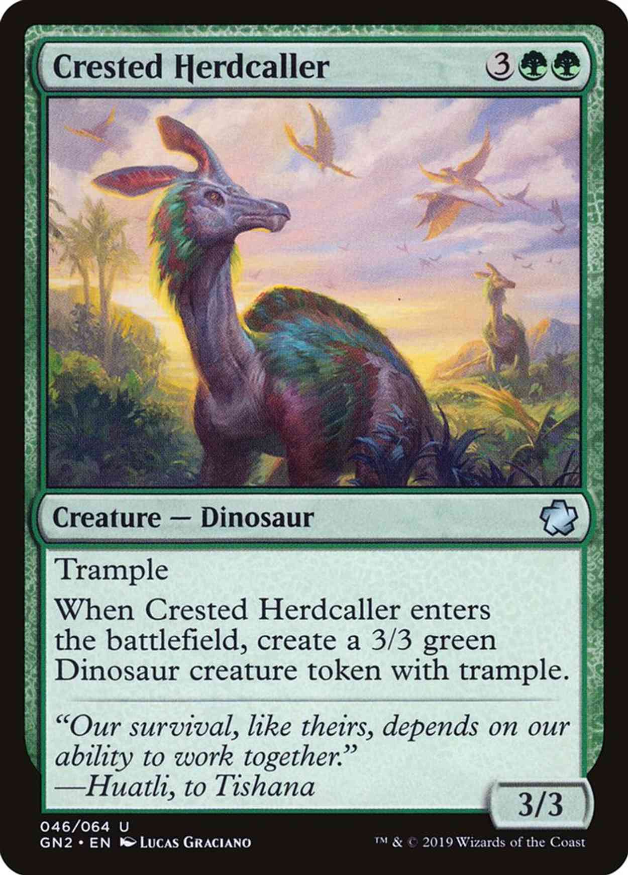 Crested Herdcaller magic card front
