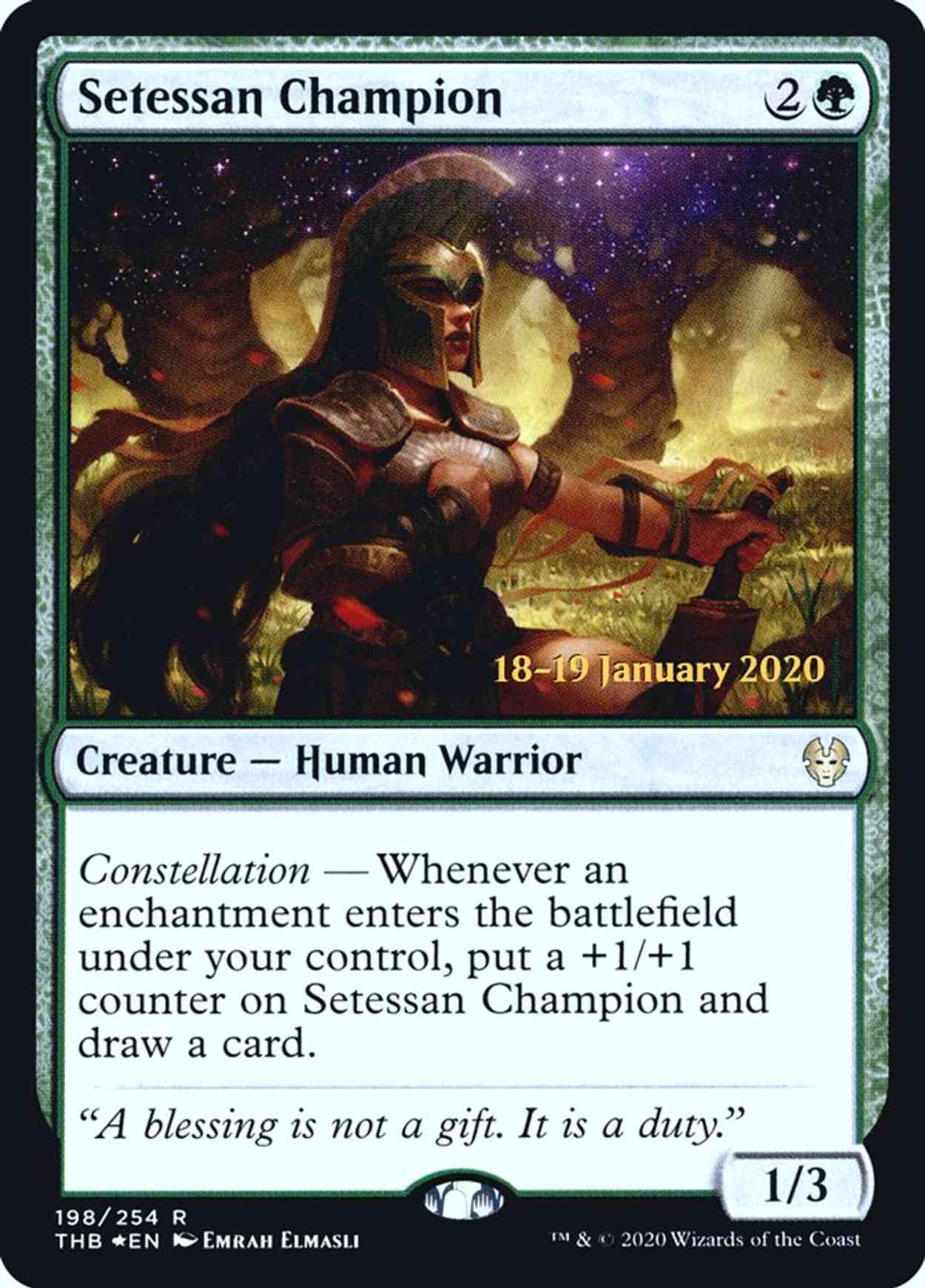Setessan Champion magic card front