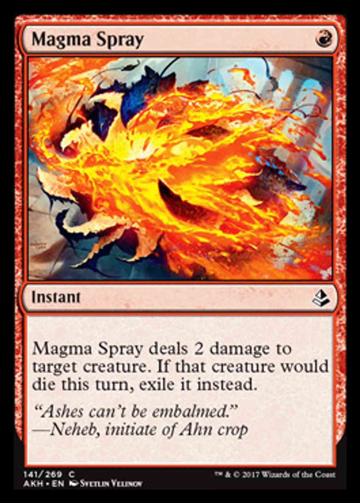Magma Spray magic card front