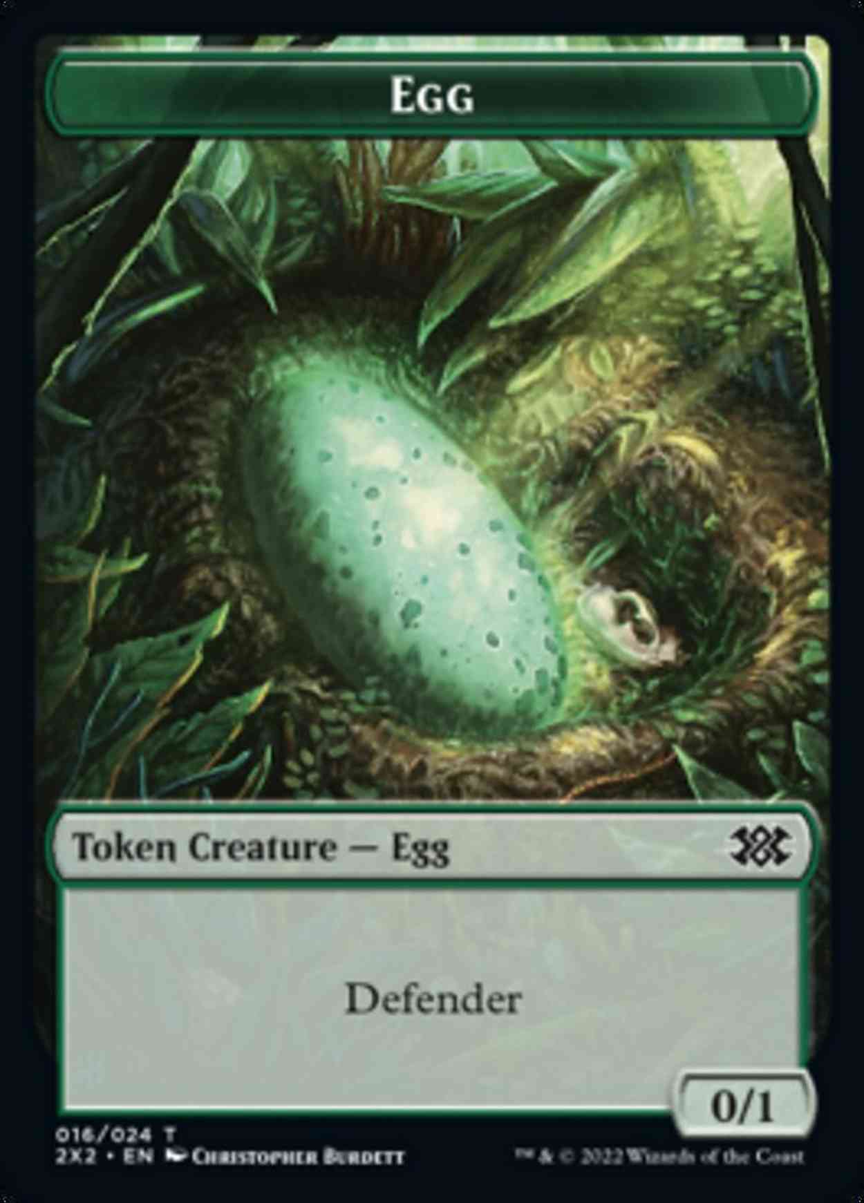 Egg // Treasure Double-sided Token magic card front