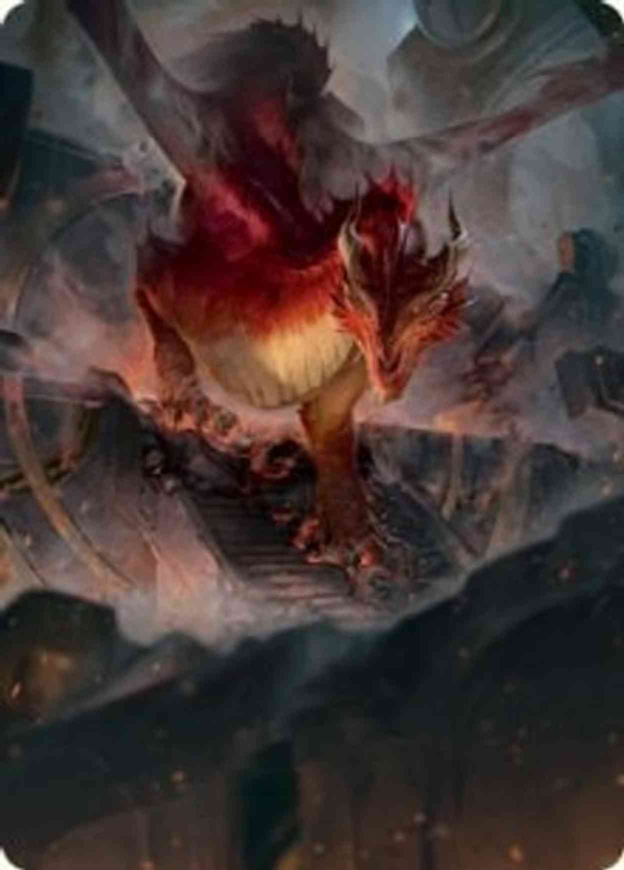 Red Dragon Art Card magic card front