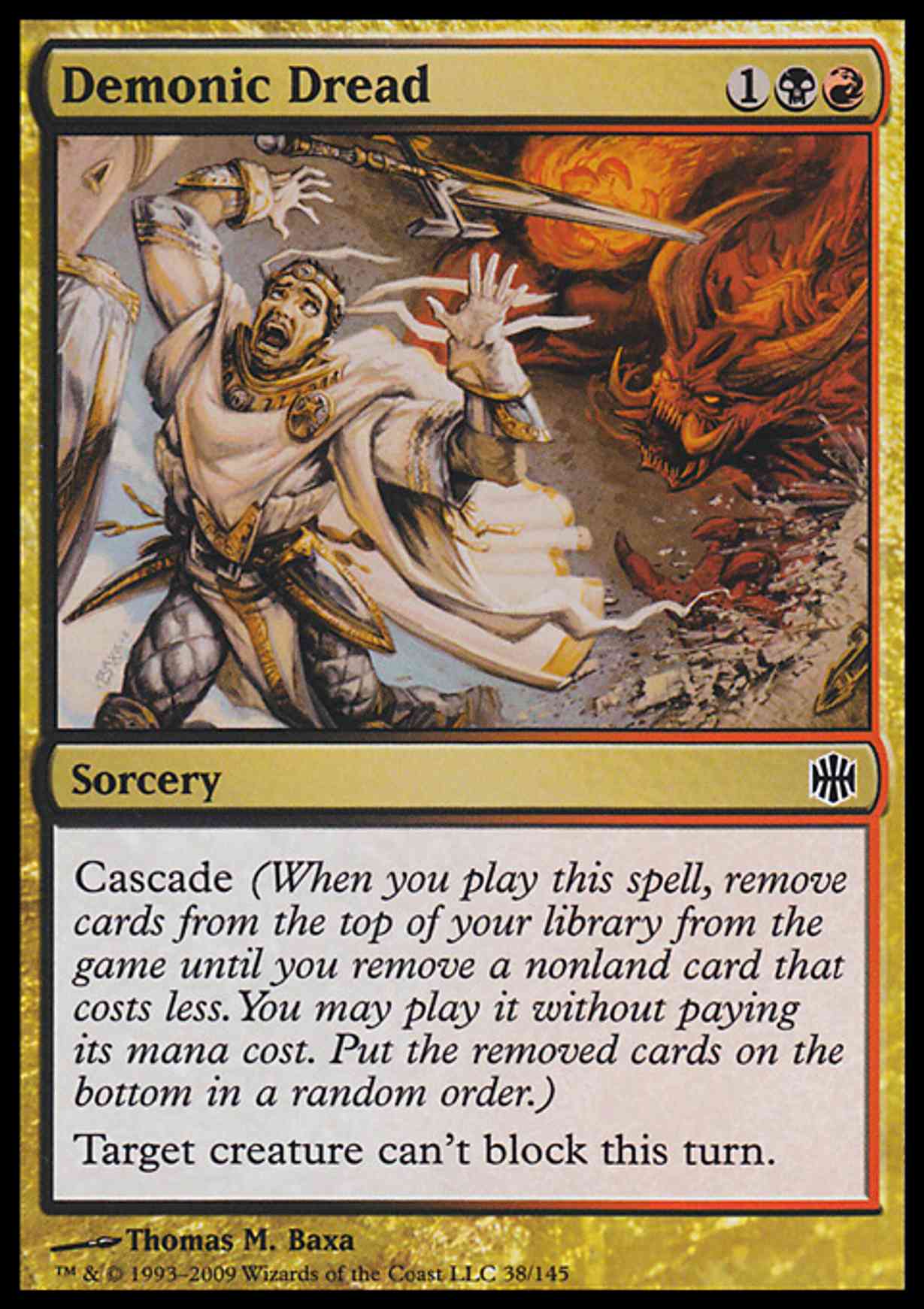 Demonic Dread magic card front