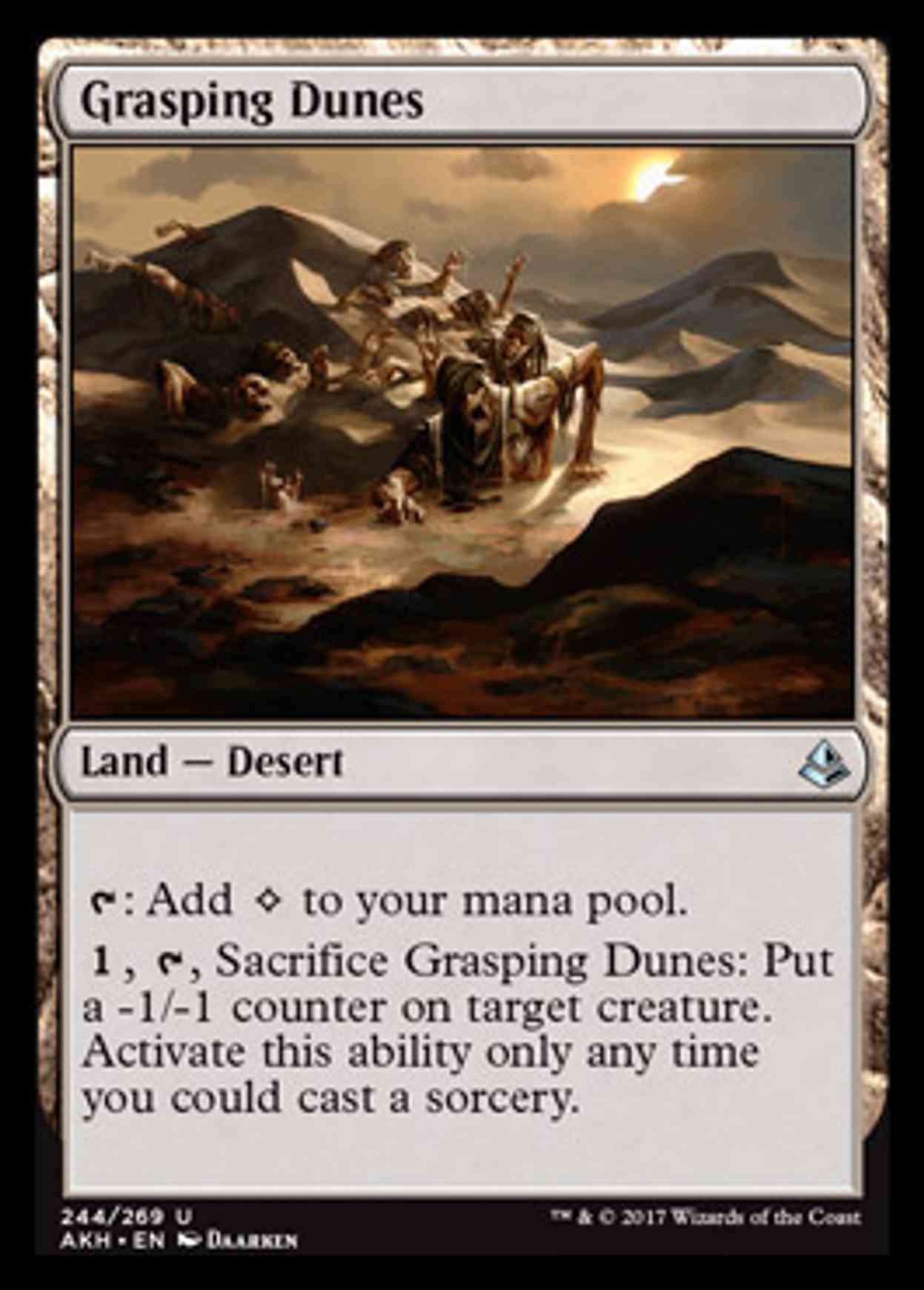 Grasping Dunes magic card front
