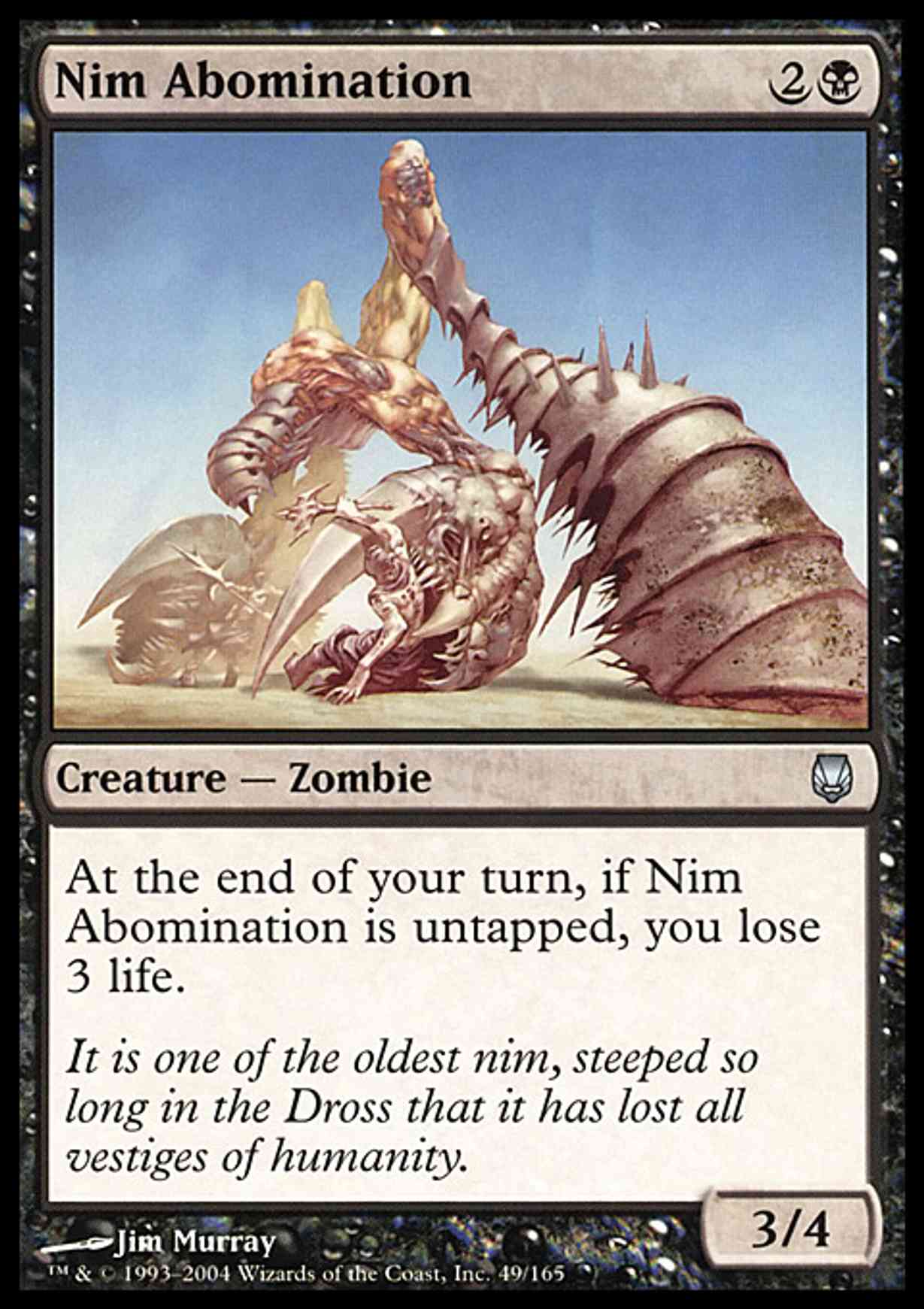 Nim Abomination magic card front