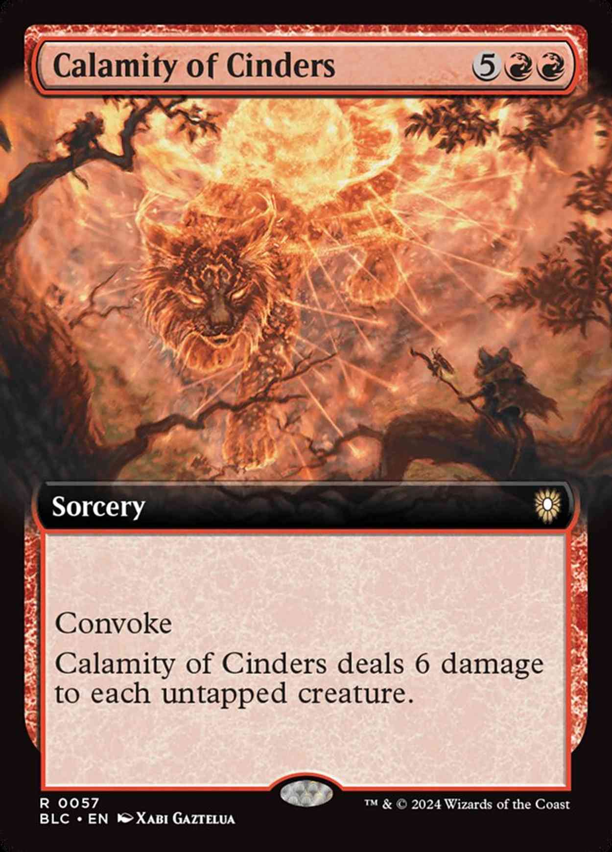 Calamity of Cinders magic card front