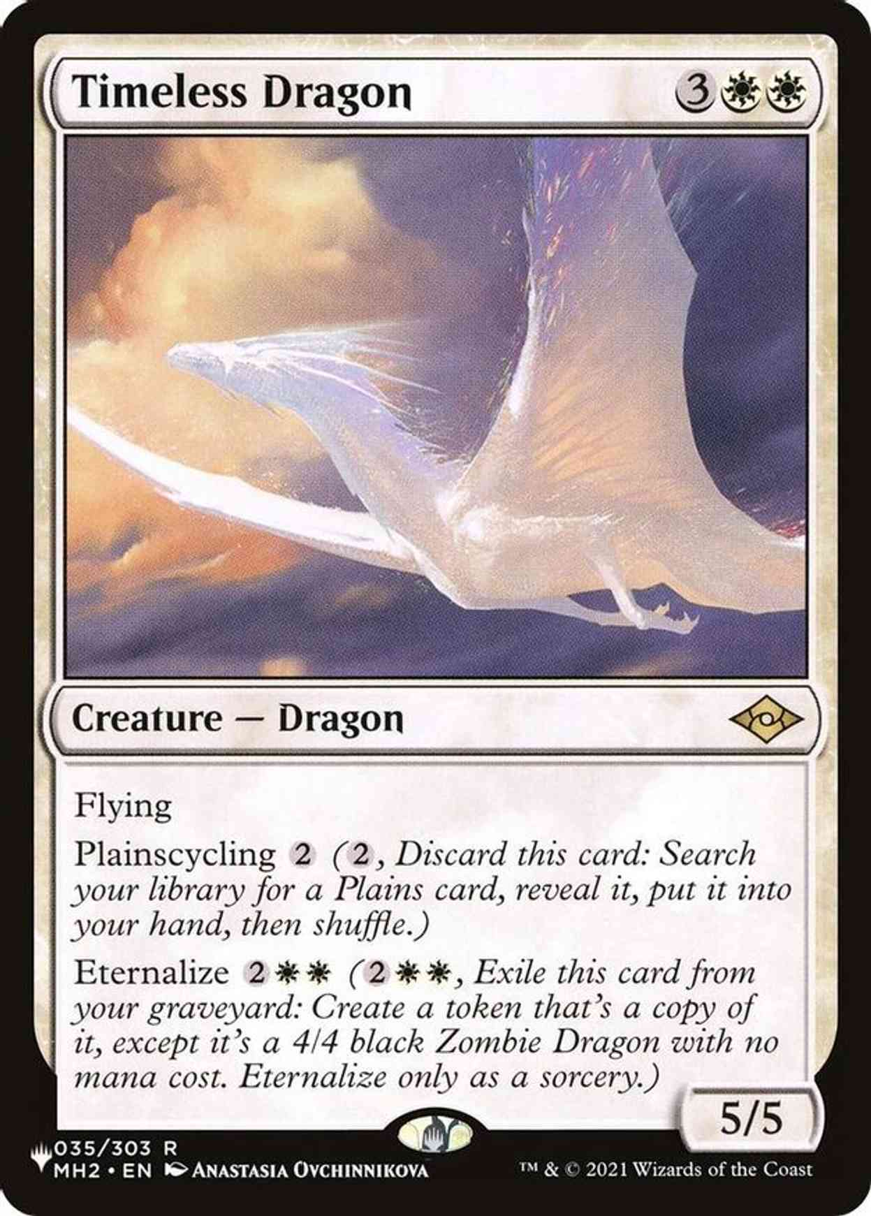 Timeless Dragon magic card front